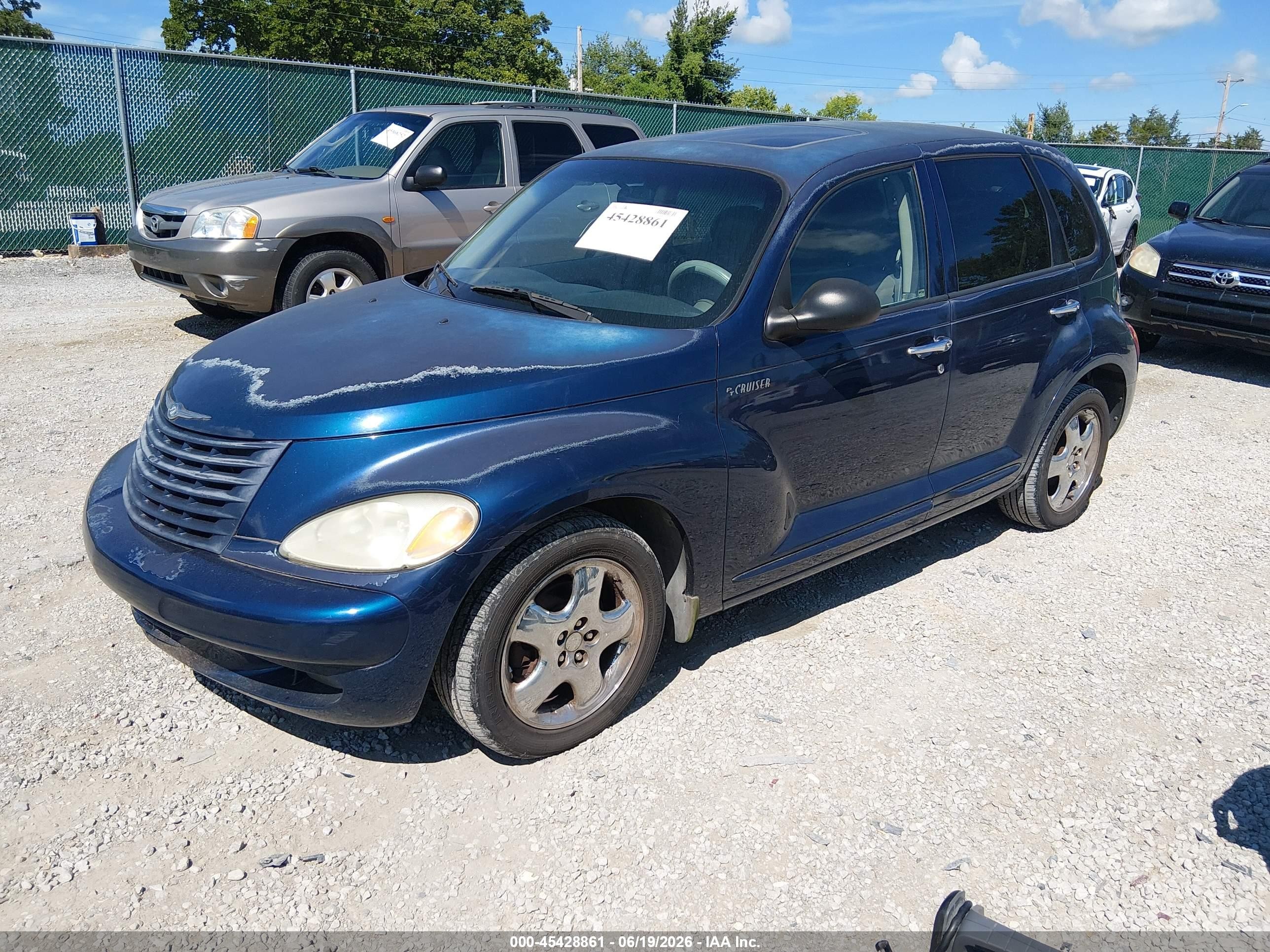 2001 Chrysler Pt Cruiser   Blue vin: 3C8FY4BB41T292294
