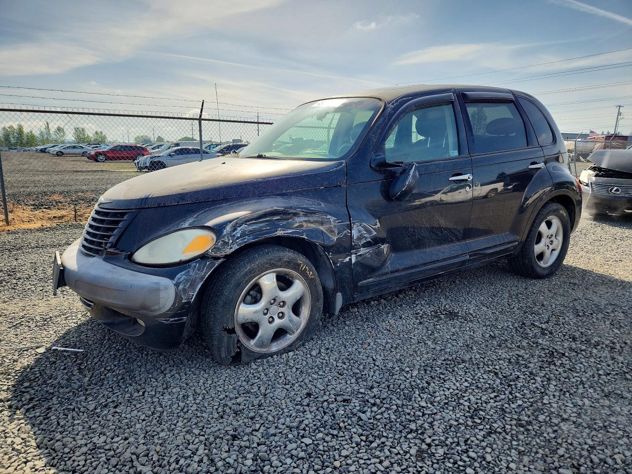 2001 Chrysler Pt Cruiser Black vin: 3C8FY4BB41T517412