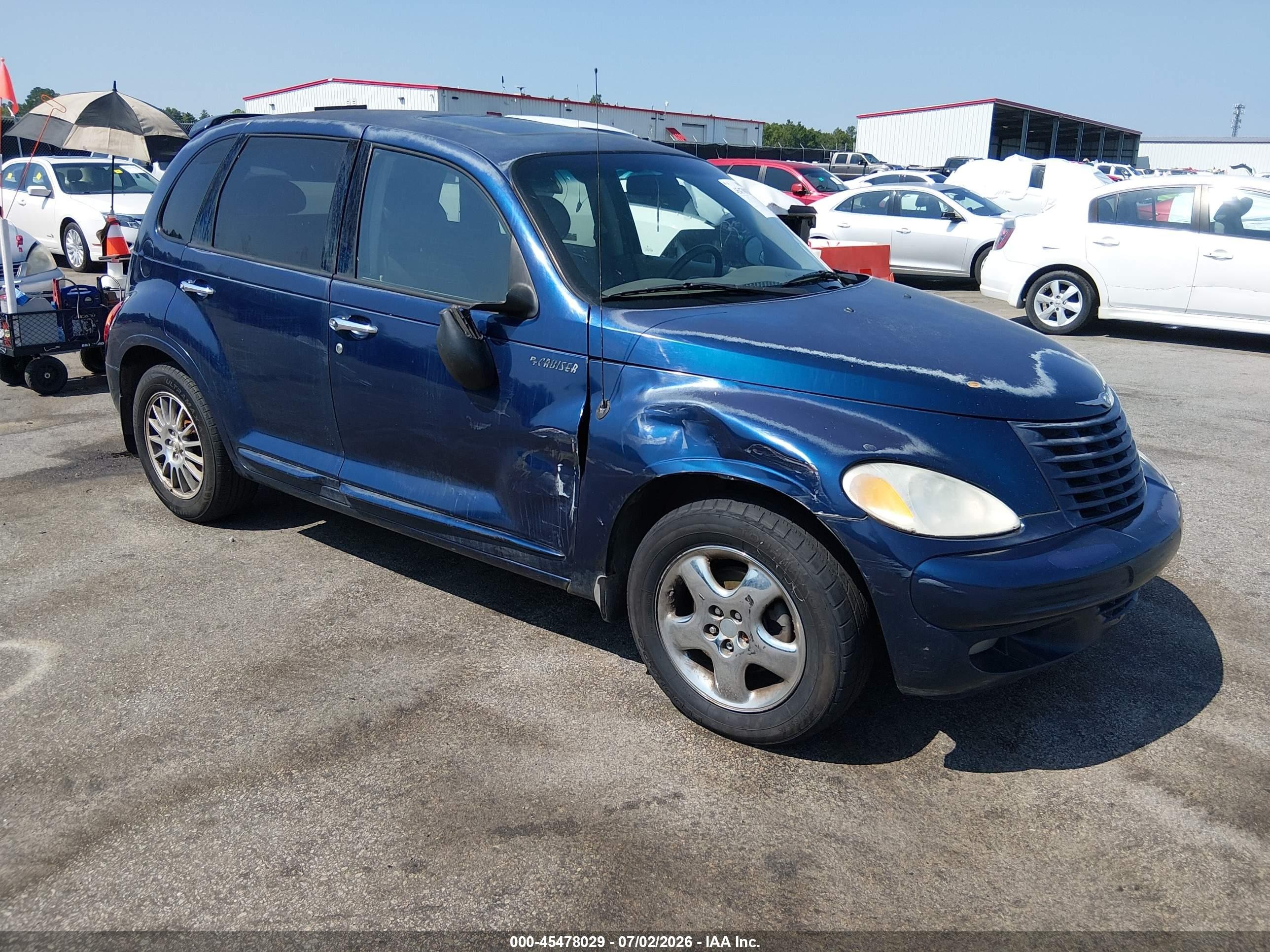 2001 Chrysler Pt Cruiser   Blue vin: 3C8FY4BB51T284611