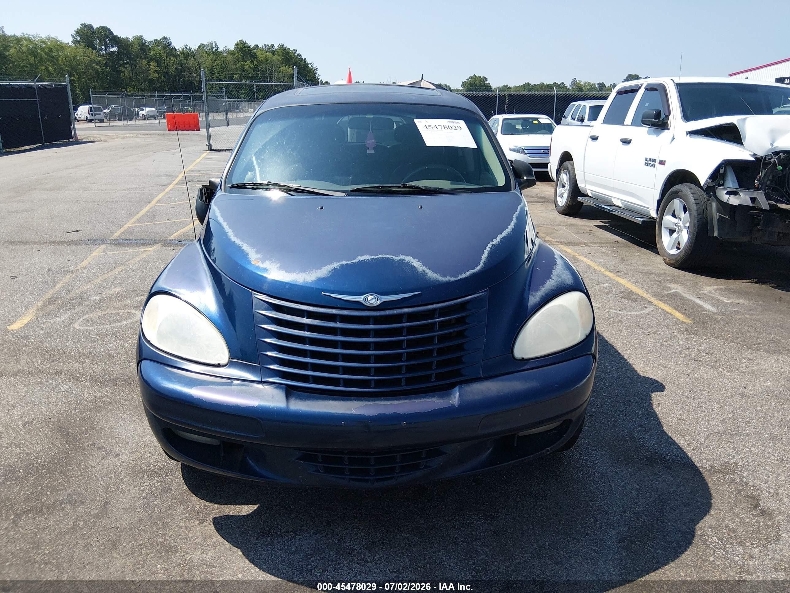 2001 Chrysler Pt Cruiser   Синий vin: 3C8FY4BB51T284611