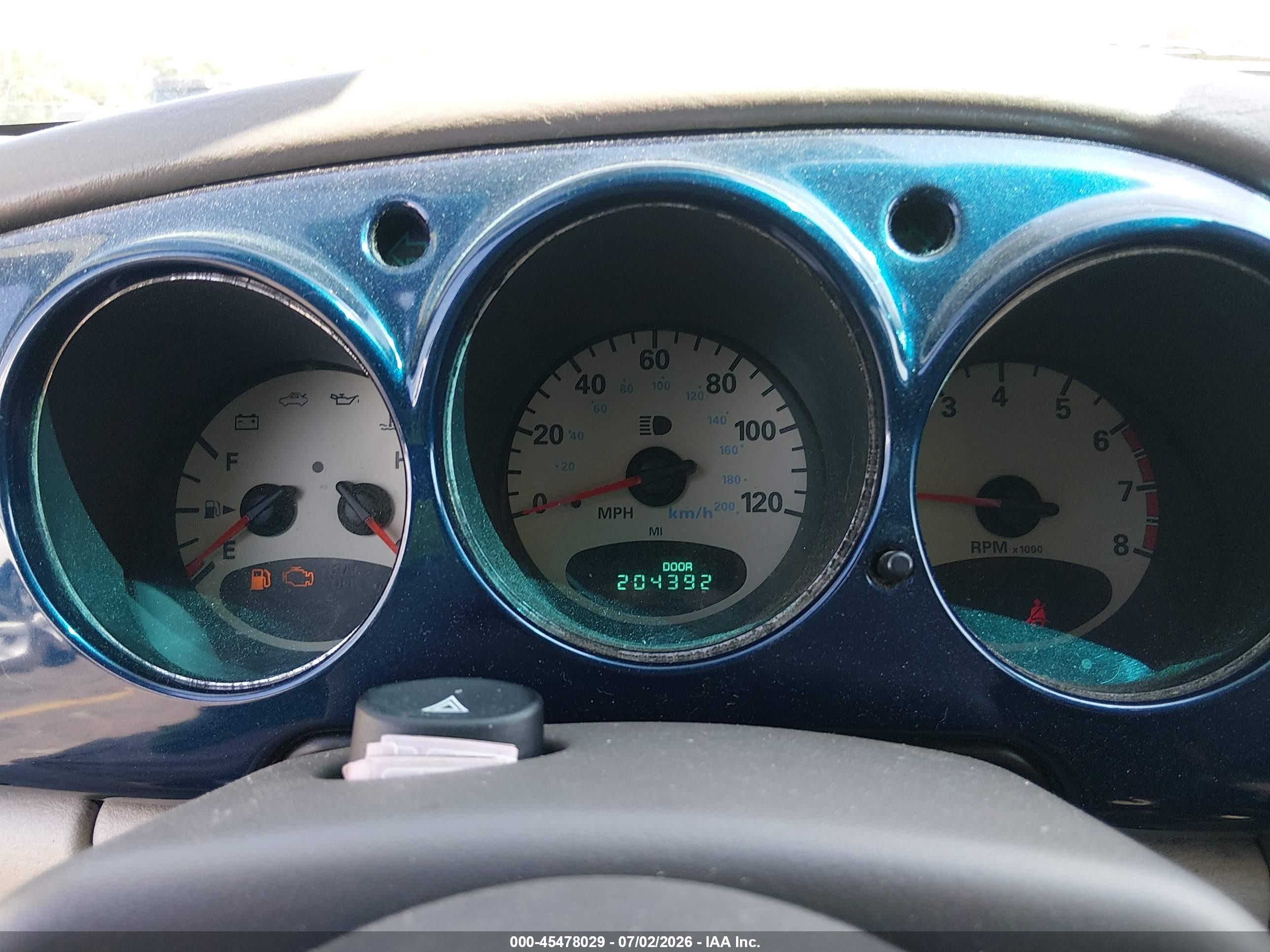 2001 Chrysler Pt Cruiser   Синий vin: 3C8FY4BB51T284611