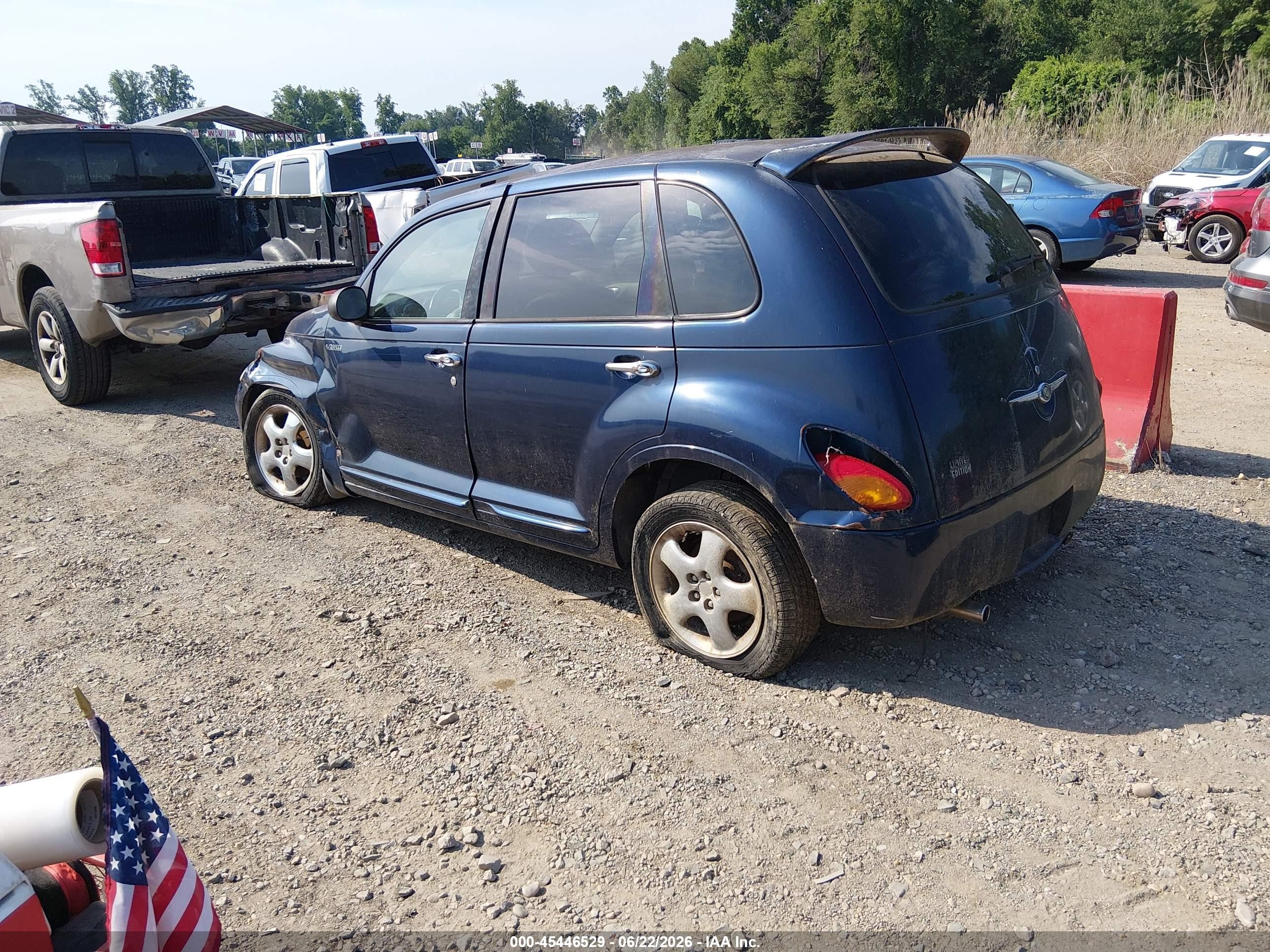 2001 Chrysler Pt Cruiser   Blue vin: 3C8FY4BB51T576016