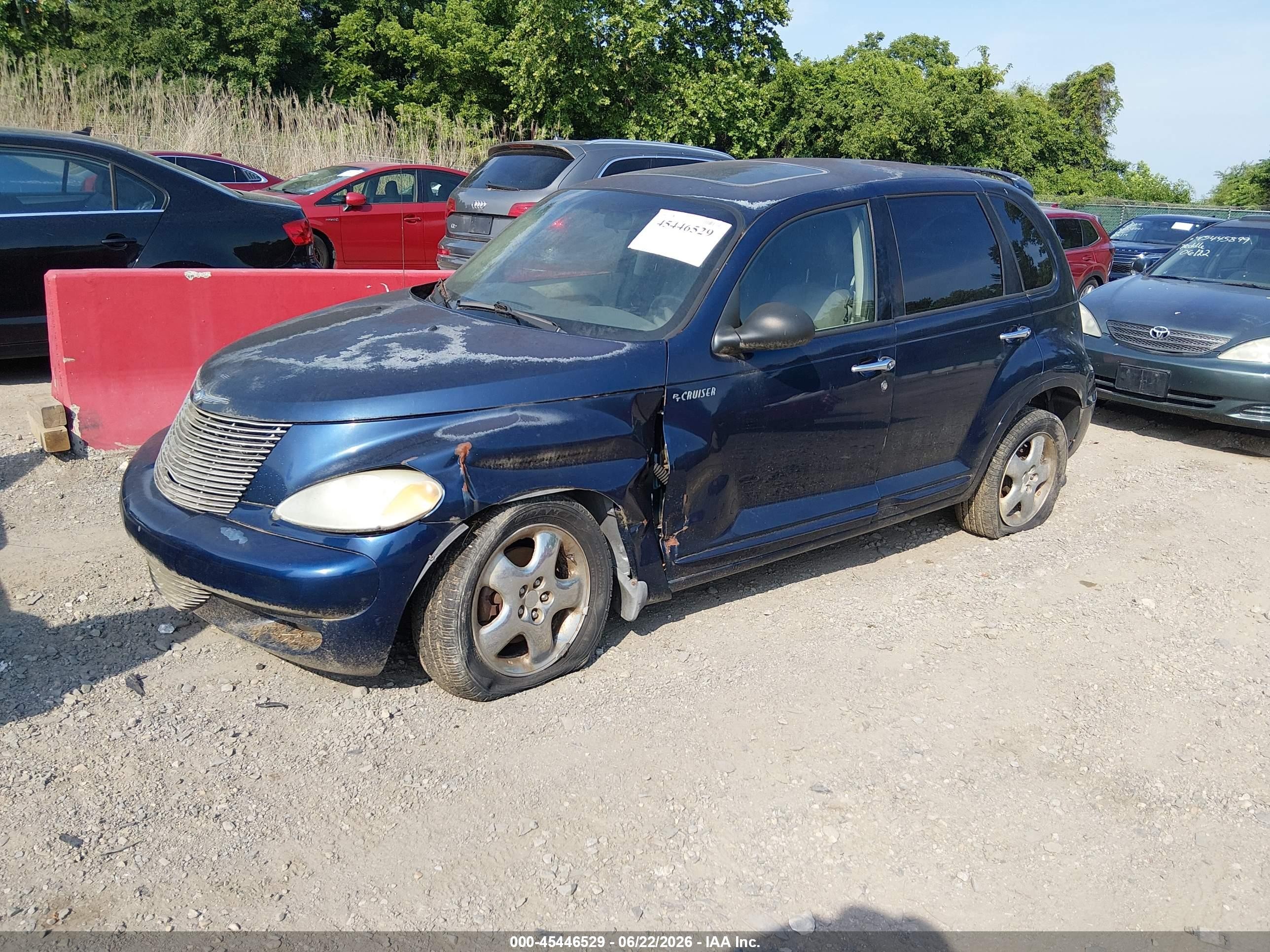 2001 Chrysler Pt Cruiser   Blue vin: 3C8FY4BB51T576016