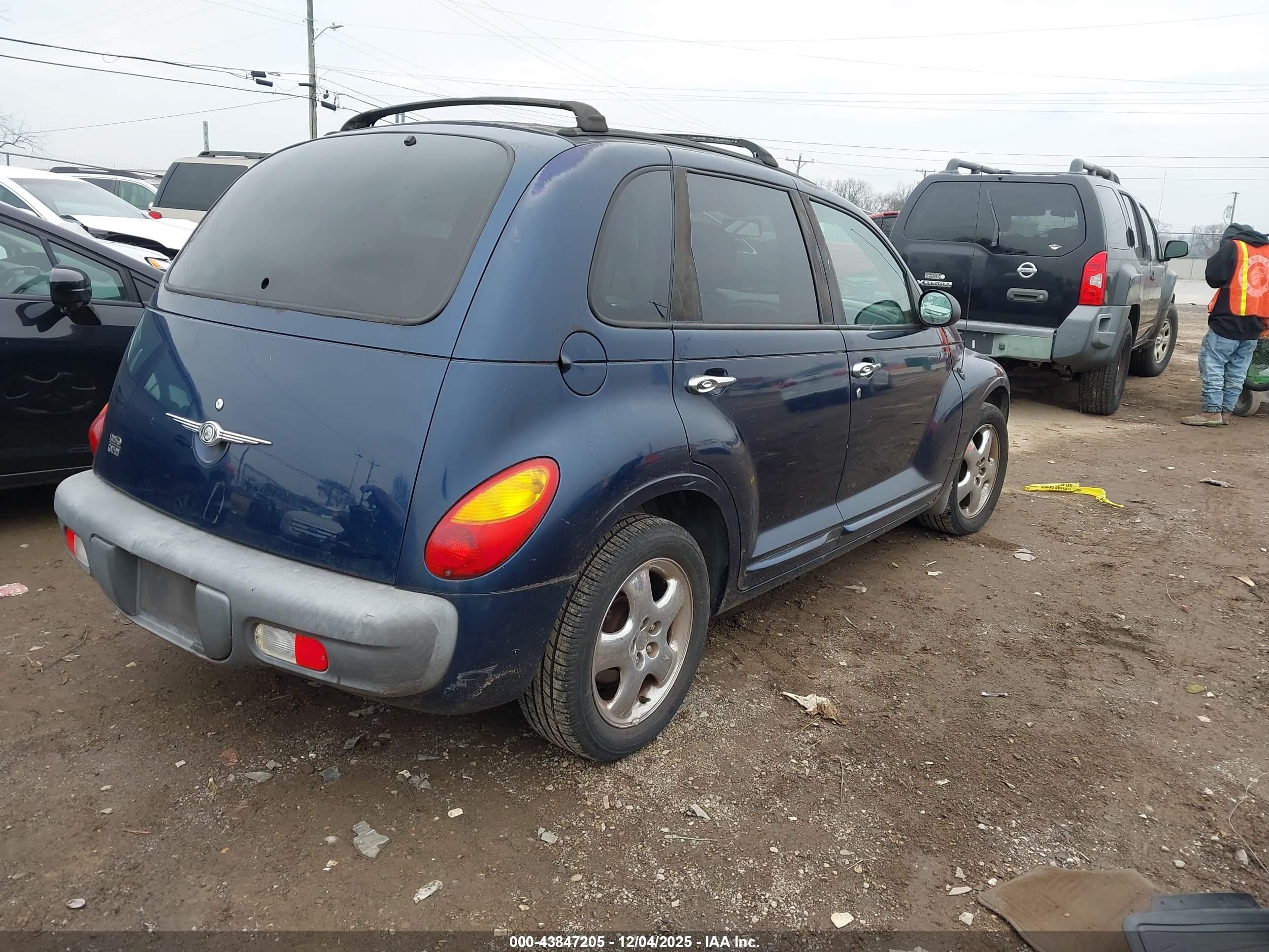 2001 Chrysler Pt Cruiser   Blue vin: 3C8FY4BB51T631225