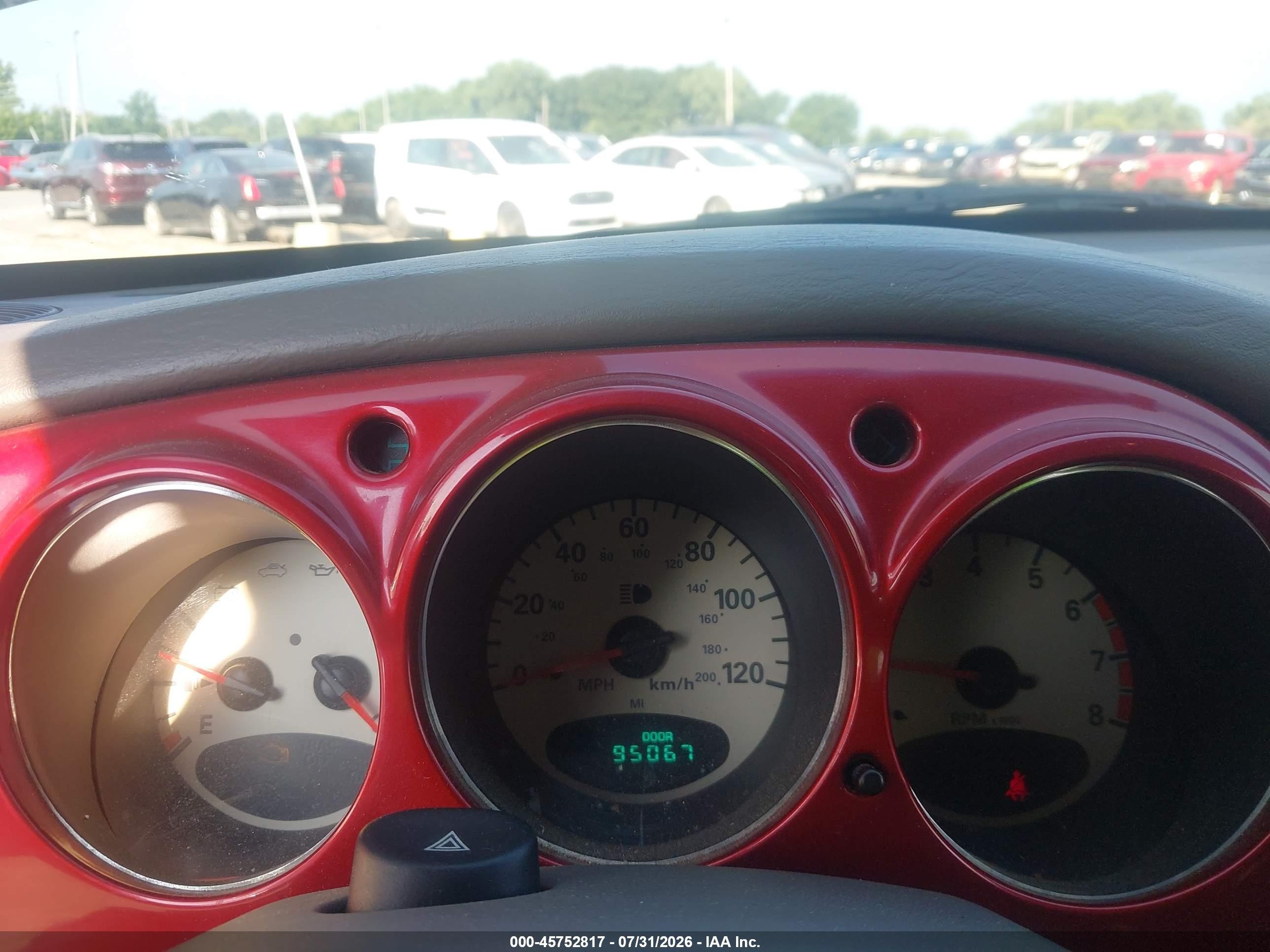 2001 Chrysler Pt Cruiser   Red vin: 3C8FY4BB51T656058