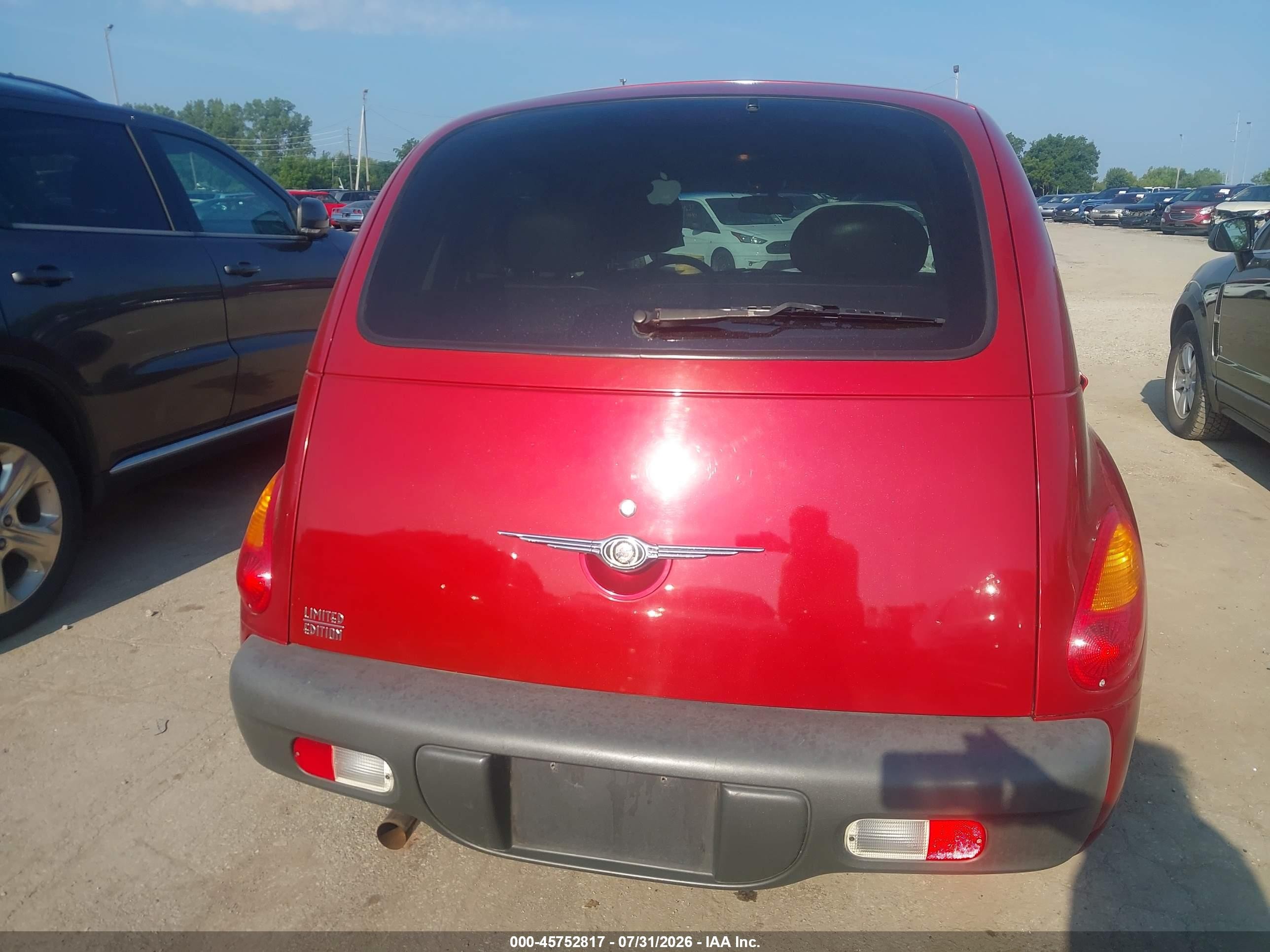 2001 Chrysler Pt Cruiser   Red vin: 3C8FY4BB51T656058