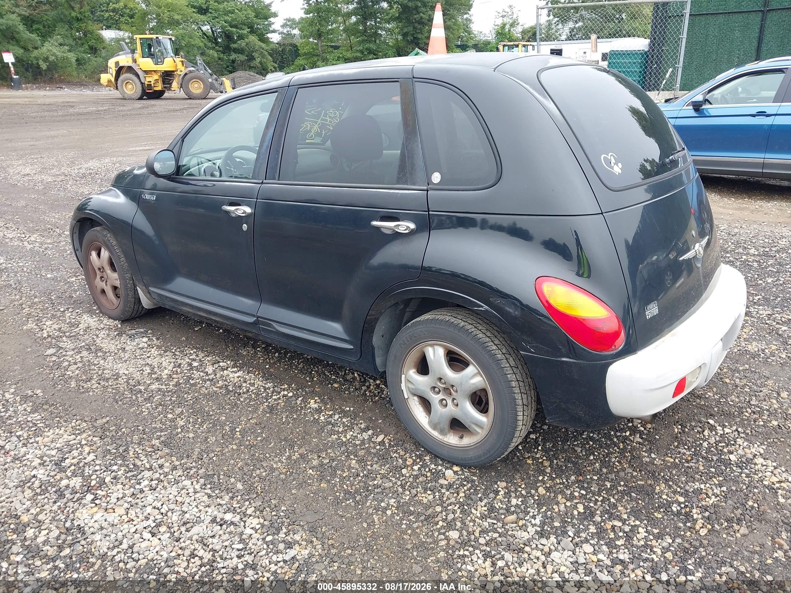 2001 Chrysler Pt Cruiser   Black vin: 3C8FY4BB61T320550