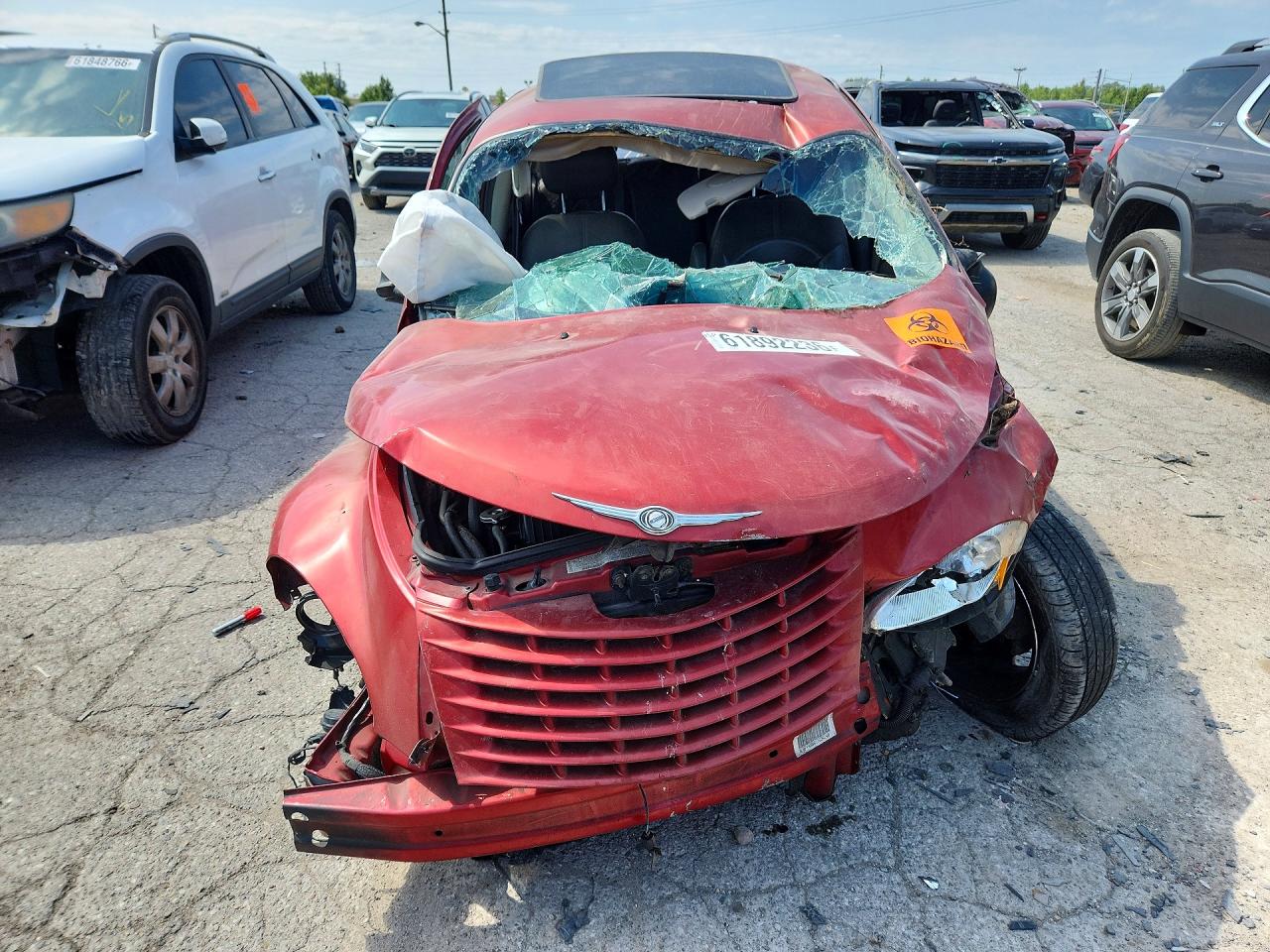 2001 Chrysler Pt Cruiser Burgundy vin: 3C8FY4BB61T634148