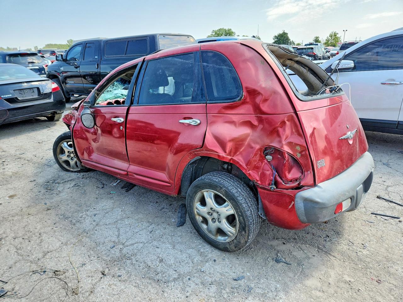2001 Chrysler Pt Cruiser Burgundy vin: 3C8FY4BB61T634148