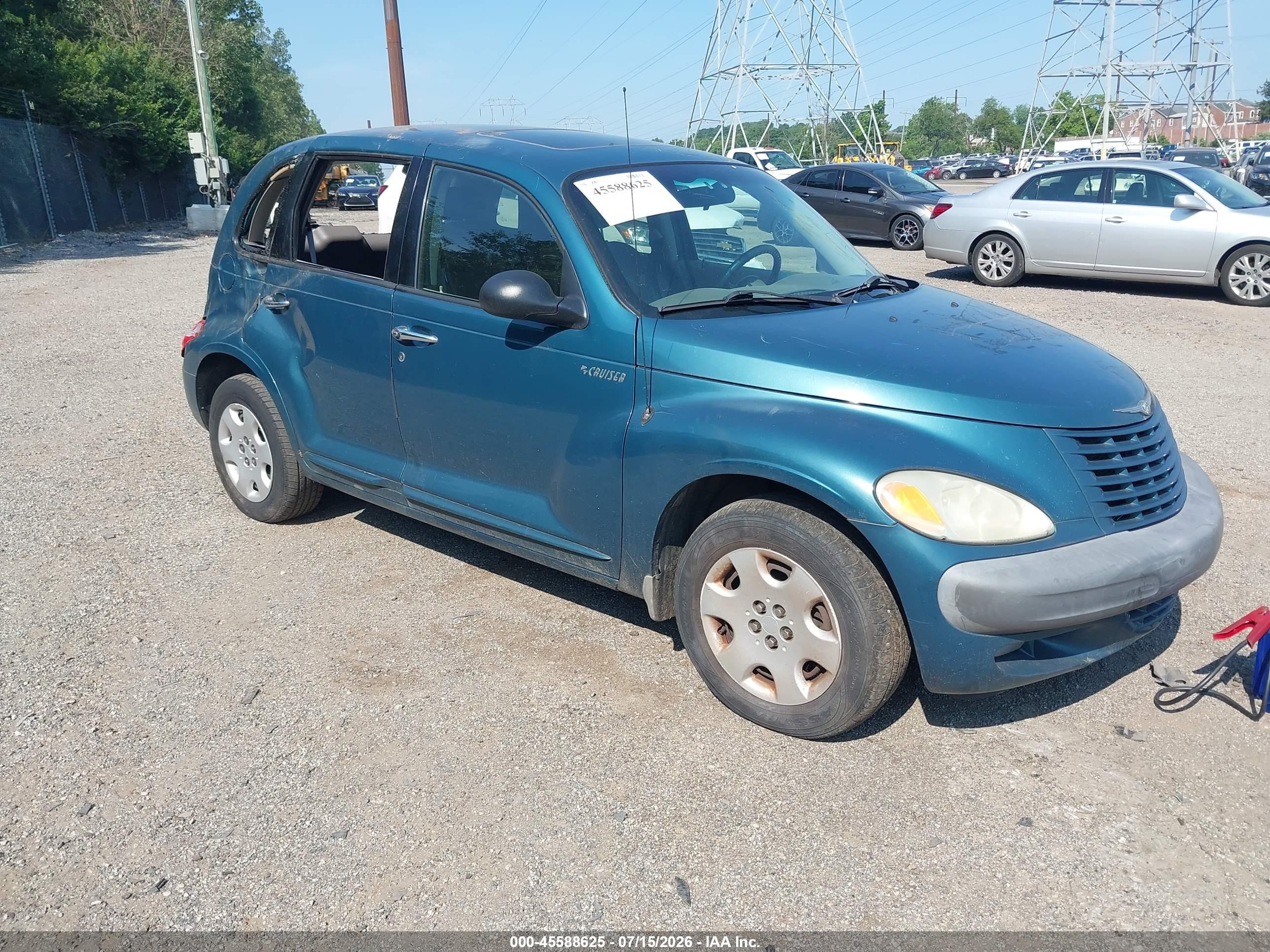 2001 Chrysler Pt Cruiser   Green vin: 3C8FY4BB61T694141