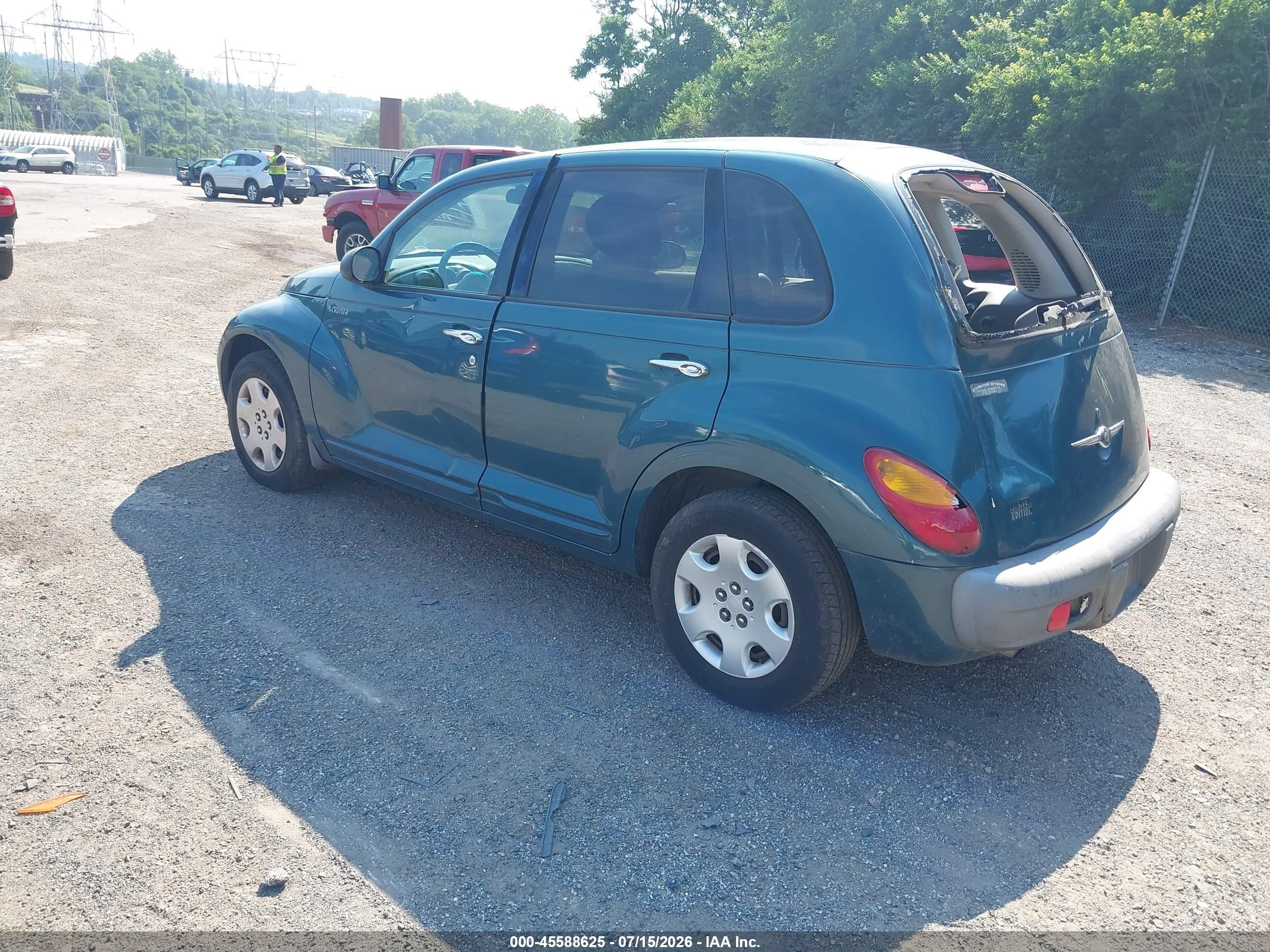 2001 Chrysler Pt Cruiser   Green vin: 3C8FY4BB61T694141