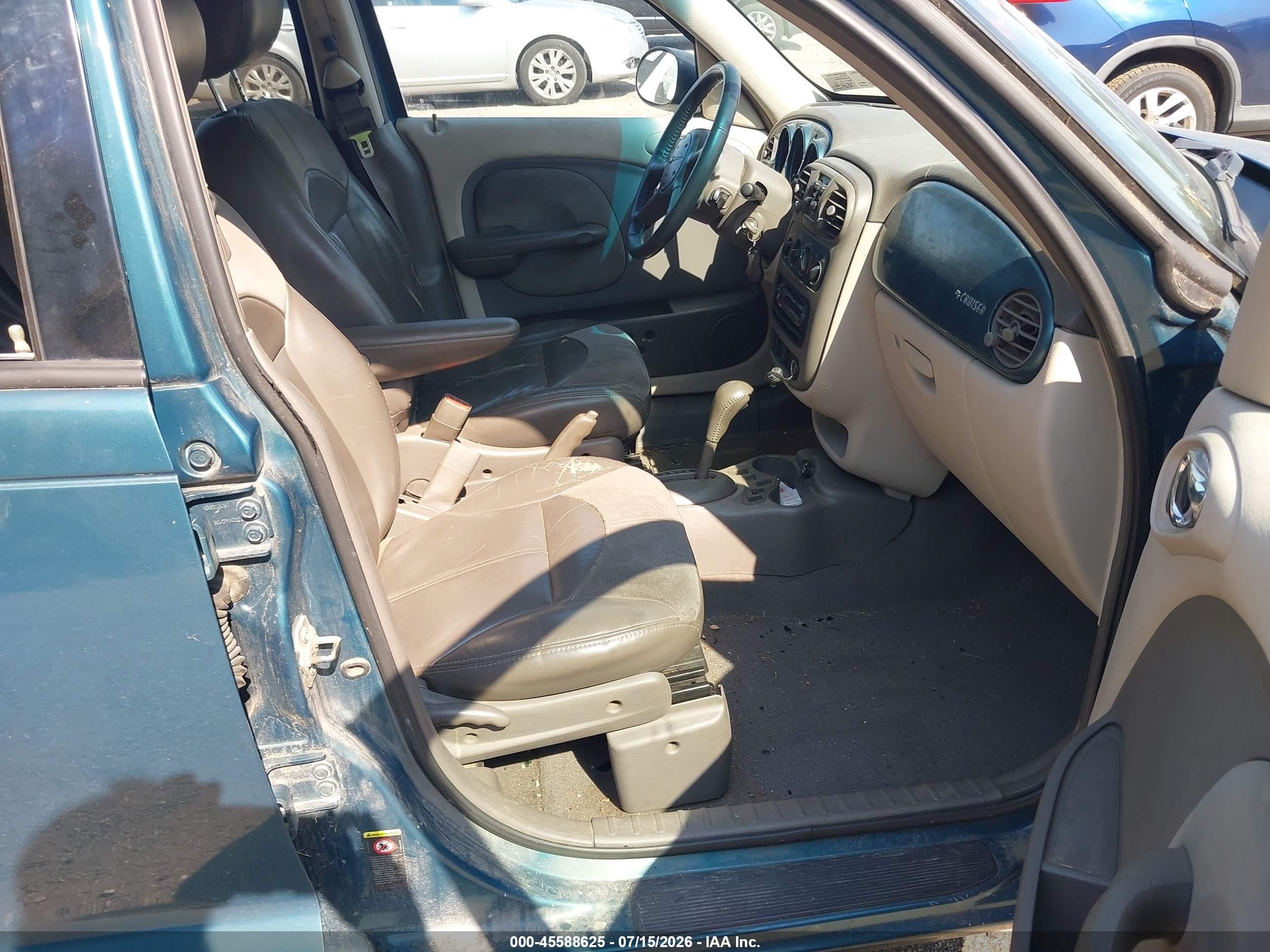 2001 Chrysler Pt Cruiser   Green vin: 3C8FY4BB61T694141
