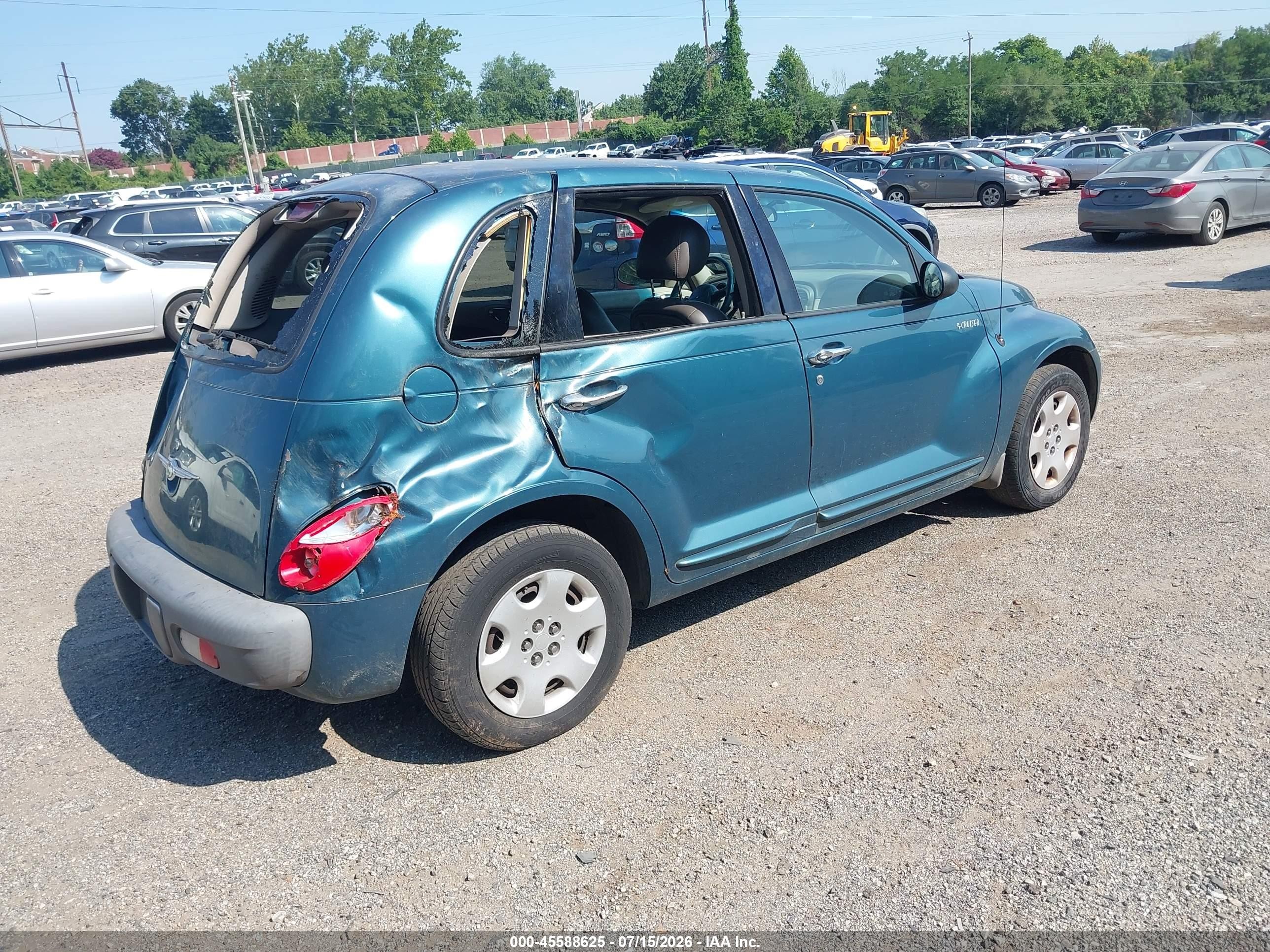 2001 Chrysler Pt Cruiser   Green vin: 3C8FY4BB61T694141