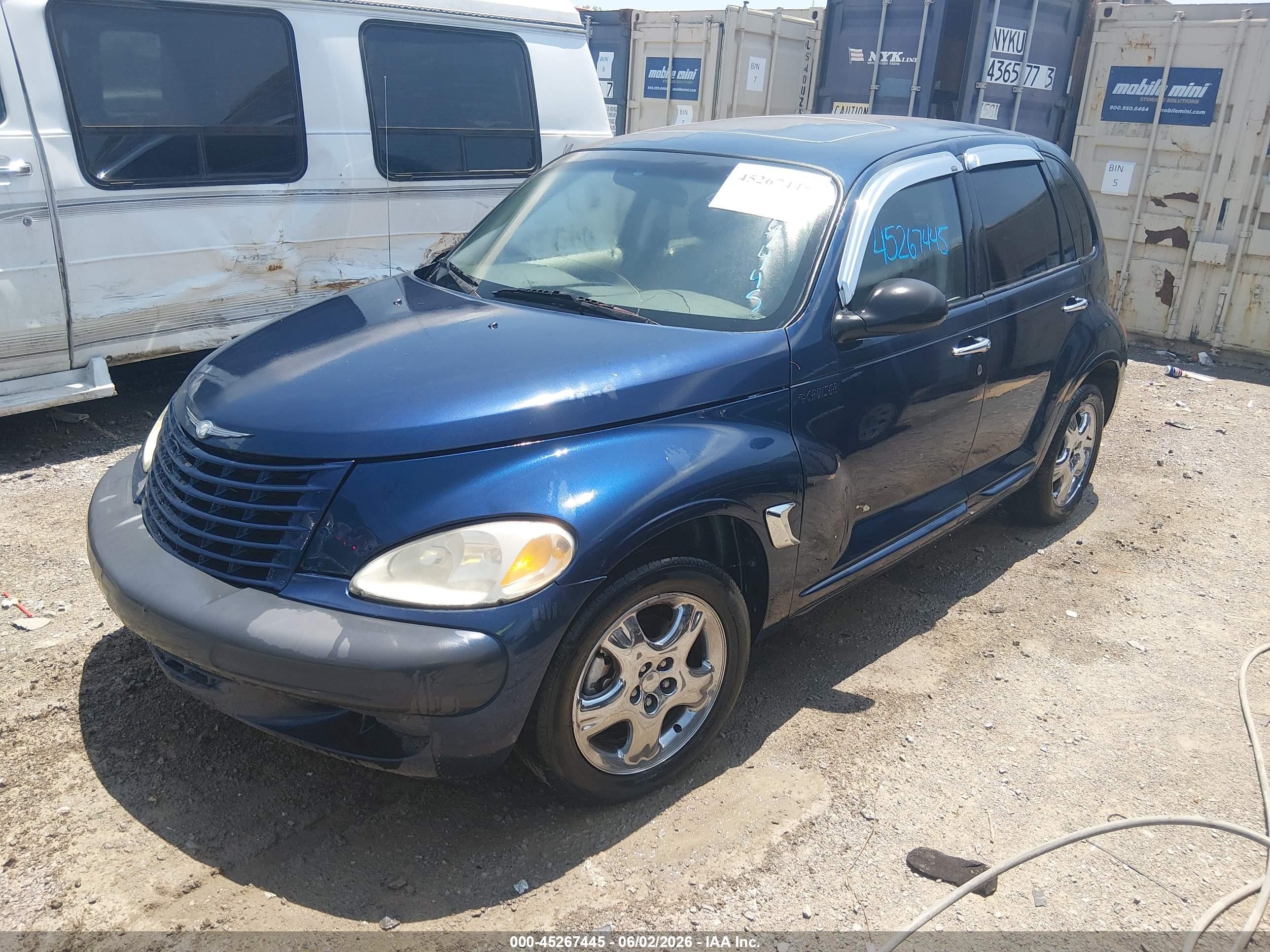 2001 Chrysler Pt Cruiser   Dark Blue vin: 3C8FY4BB81T543785