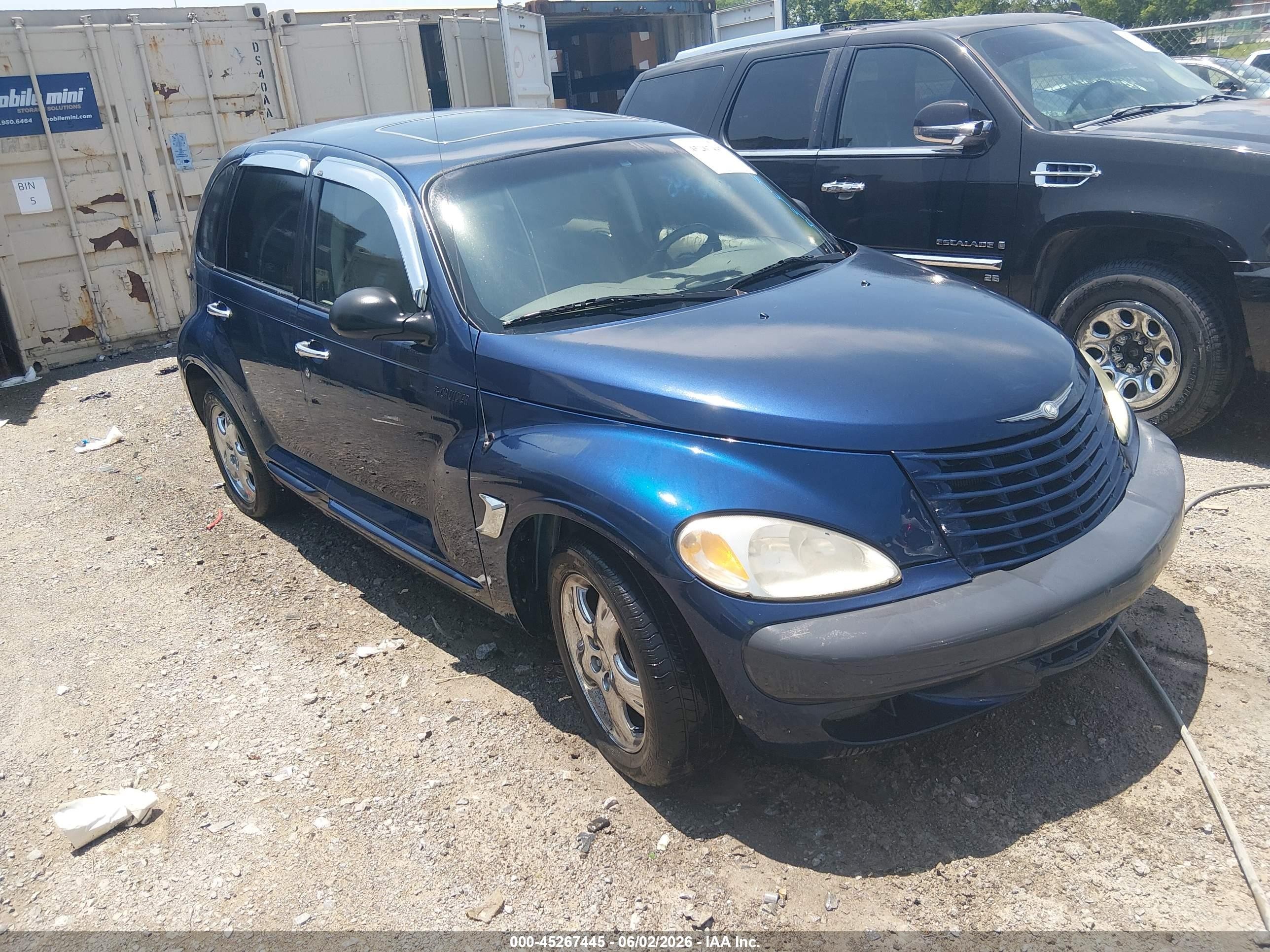 2001 Chrysler Pt Cruiser   Dark Blue vin: 3C8FY4BB81T543785