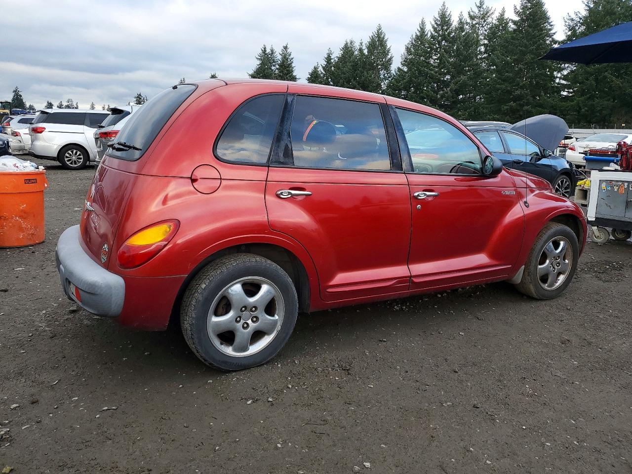 2001 Chrysler Pt Cruiser Burgundy vin: 3C8FY4BB81T591643