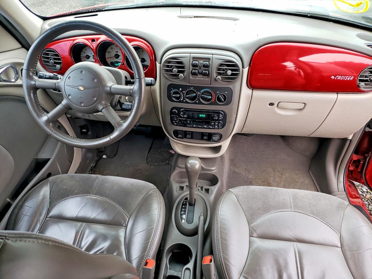 2001 Chrysler Pt Cruiser Burgundy vin: 3C8FY4BB81T591643