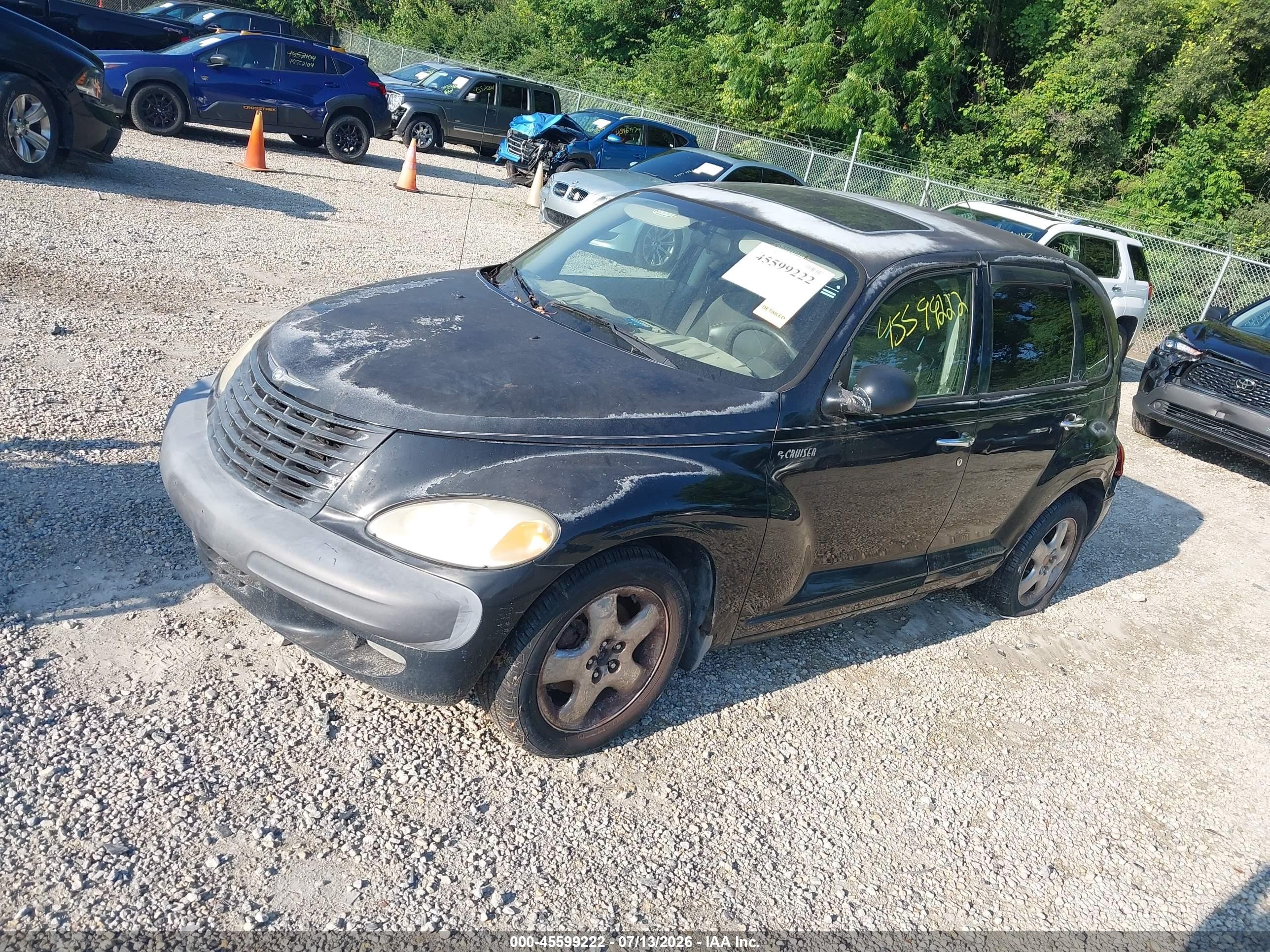 2001 Chrysler Pt Cruiser   Черный vin: 3C8FY4BB91T618686