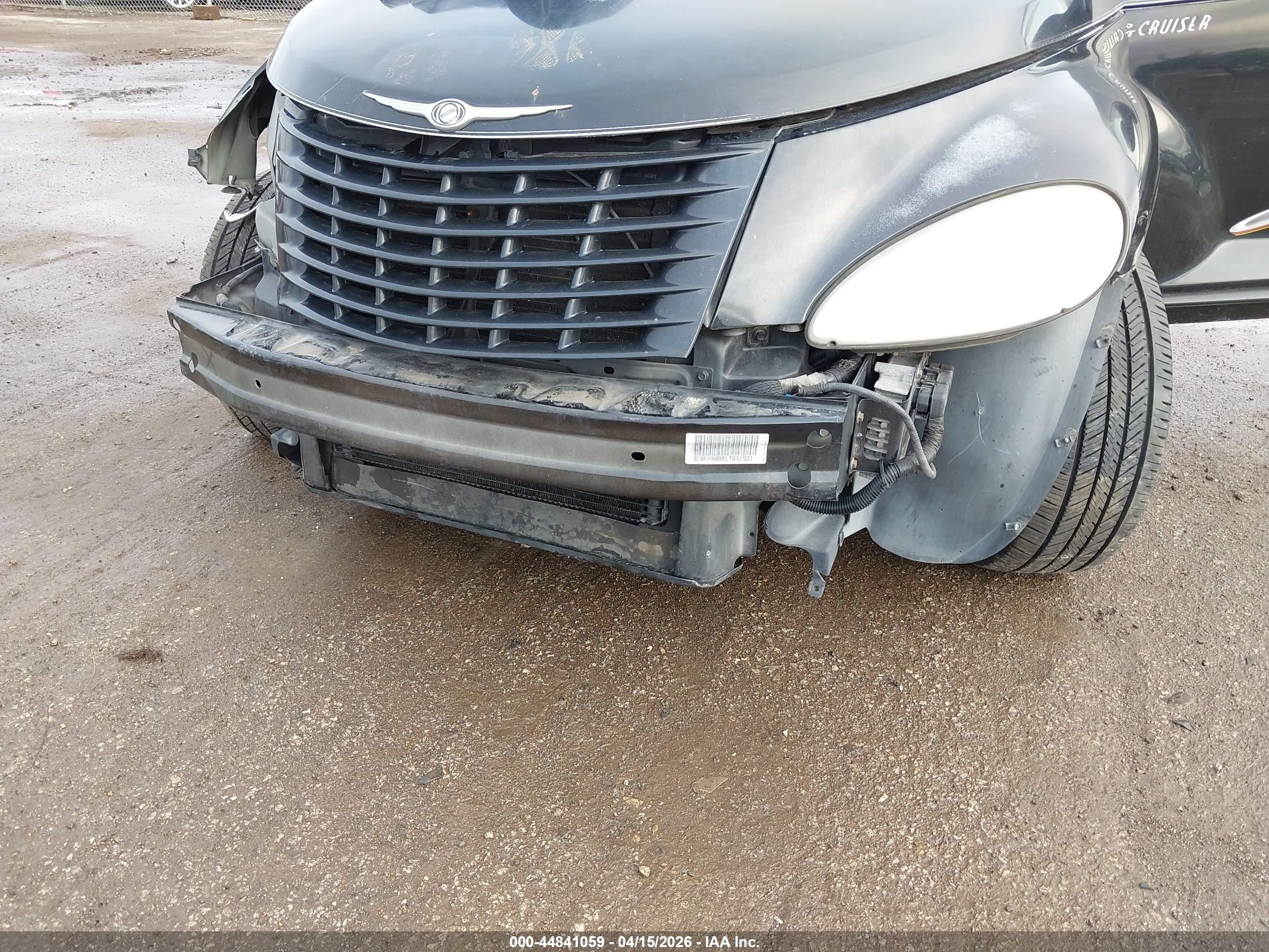 2001 Chrysler Pt Cruiser   Черный vin: 3C8FY4BB91T631521