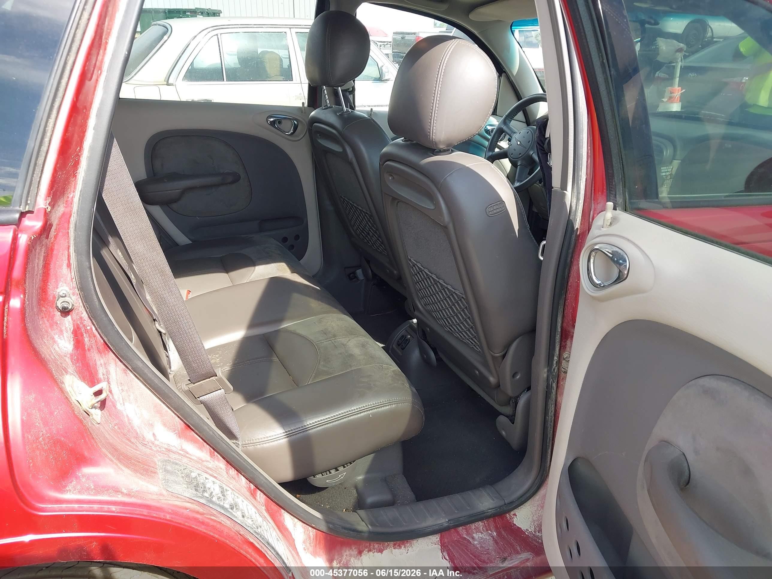2001 Chrysler Pt Cruiser Red vin: 3C8FY4BB91T638761