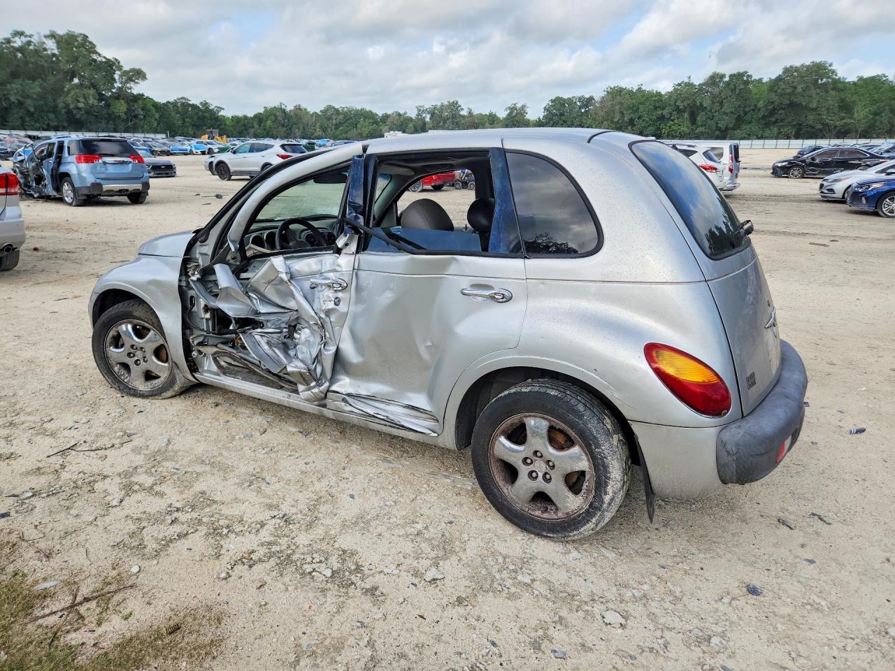 2001 Chrysler Pt Cruiser Silver vin: 3C8FY4BBX1T514353