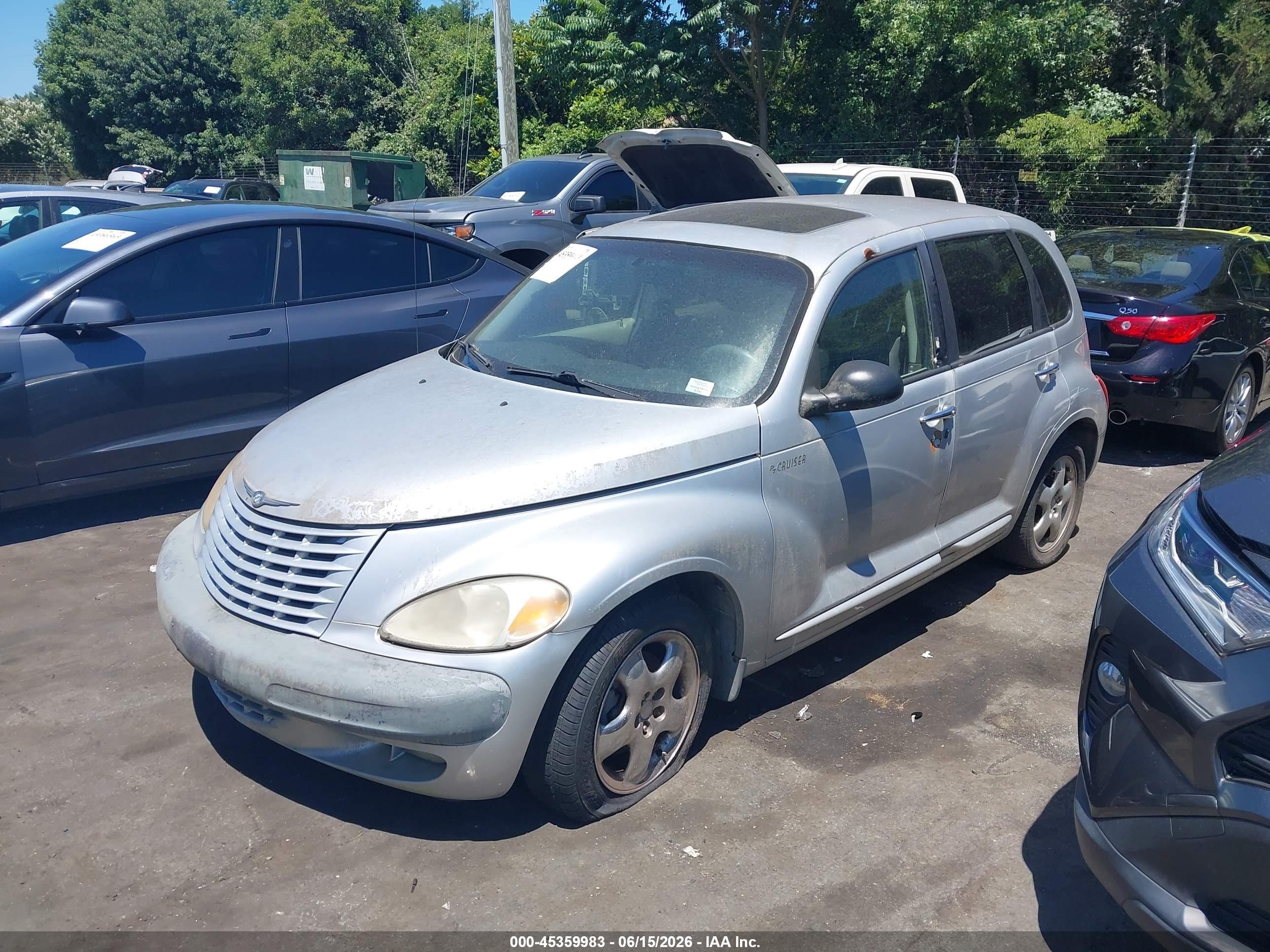 2001 Chrysler Pt Cruiser   Silver vin: 3C8FY4BBX1T584158