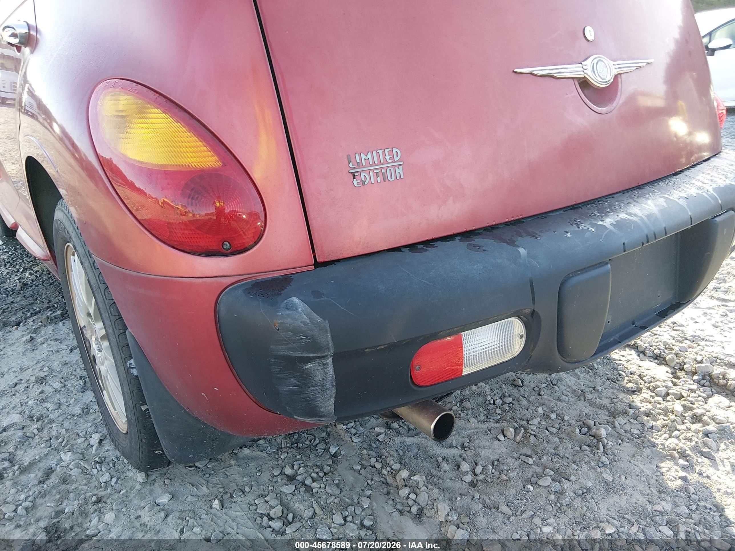 2001 Chrysler Pt Cruiser   Red vin: 3C8FY4BBX1T649980