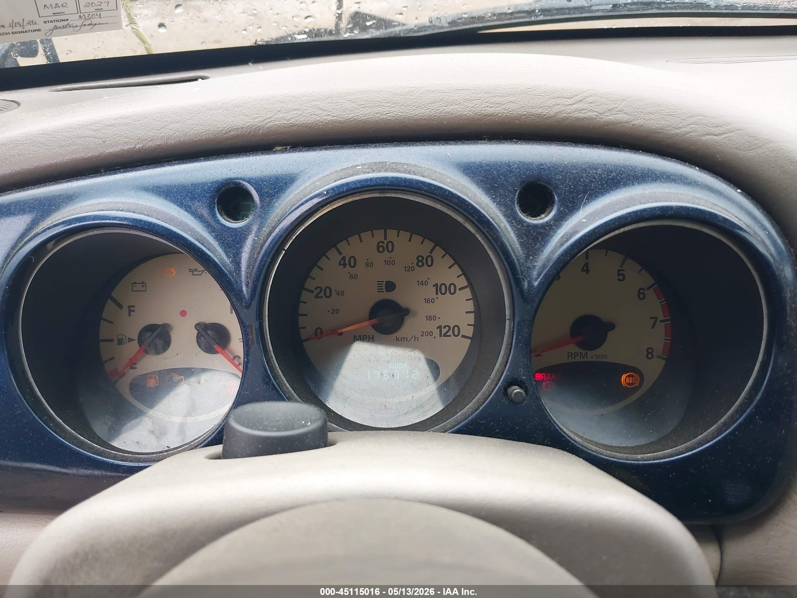 2003 Chrysler Pt Cruiser Touring Синий vin: 3C8FY58B23T503556