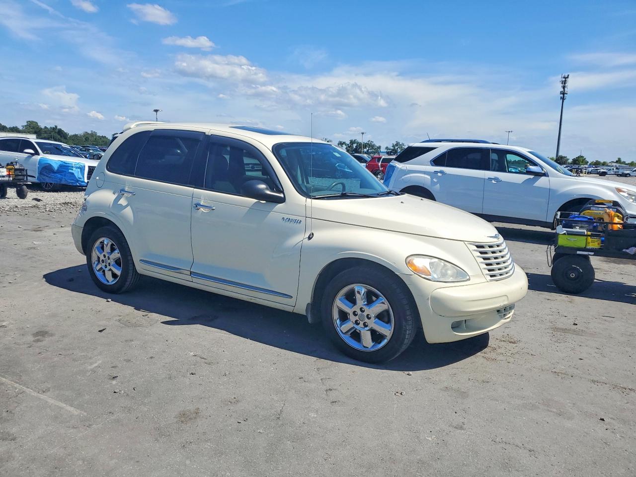 2005 Chrysler Pt Cruiser Limited Cream vin: 3C8FY68855T560380