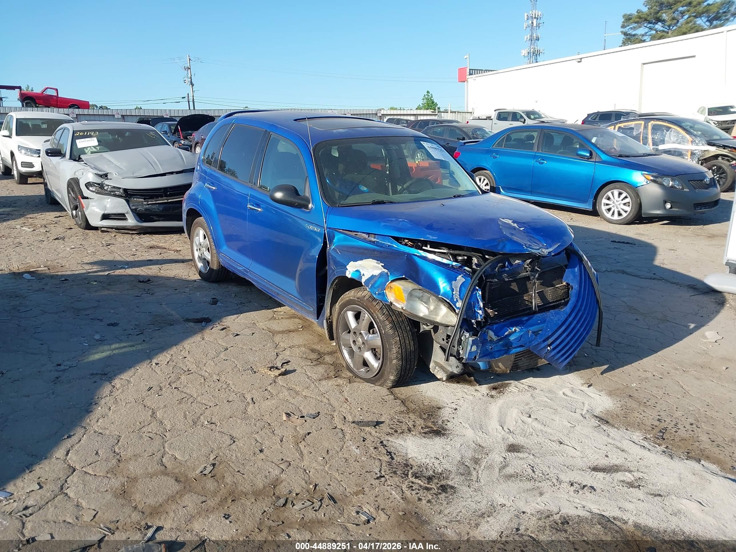 2004 Chrysler Pt Cruiser Limited Blue vin: 3C8FY68894T262347