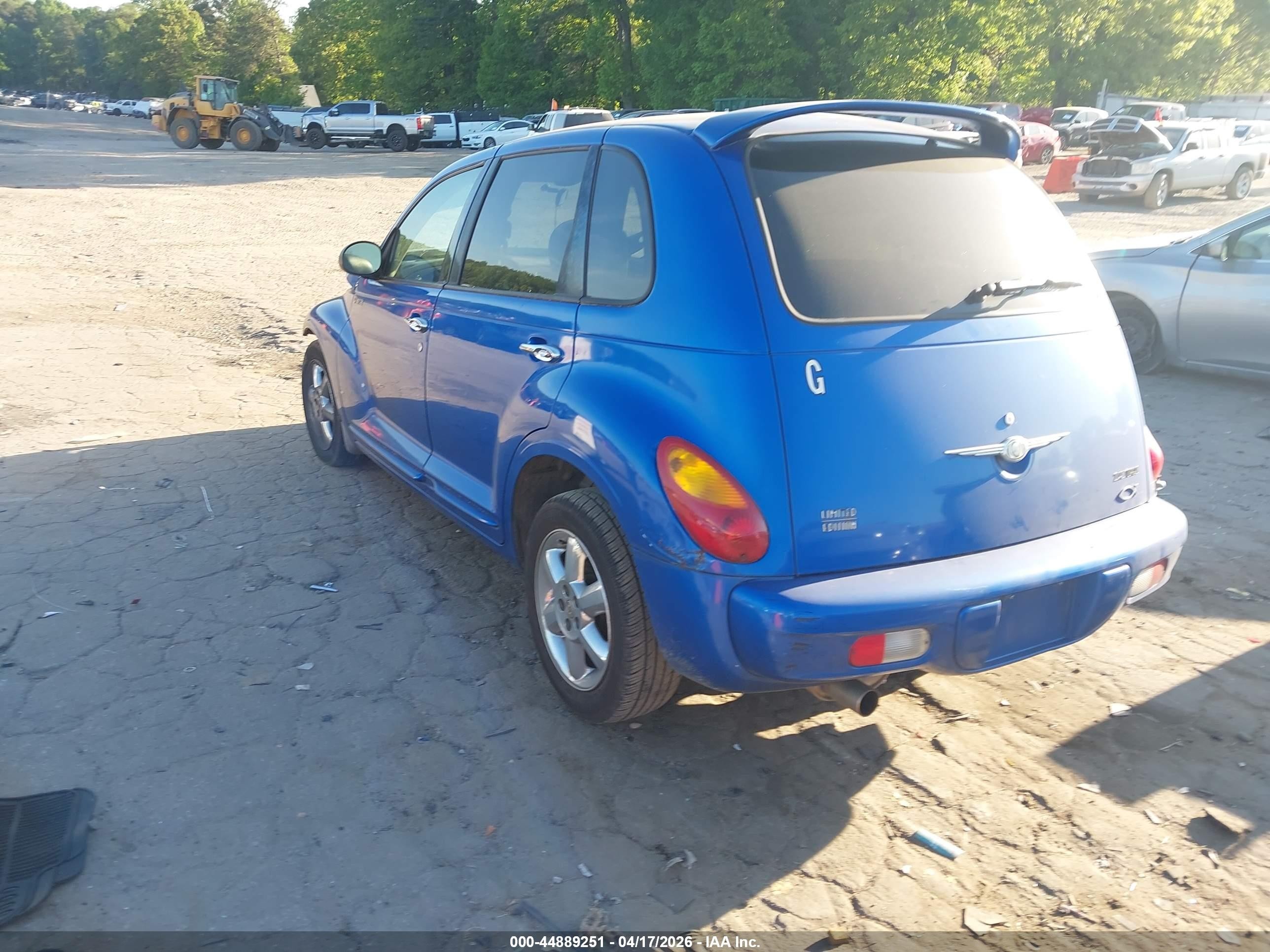2004 Chrysler Pt Cruiser Limited Blue vin: 3C8FY68894T262347