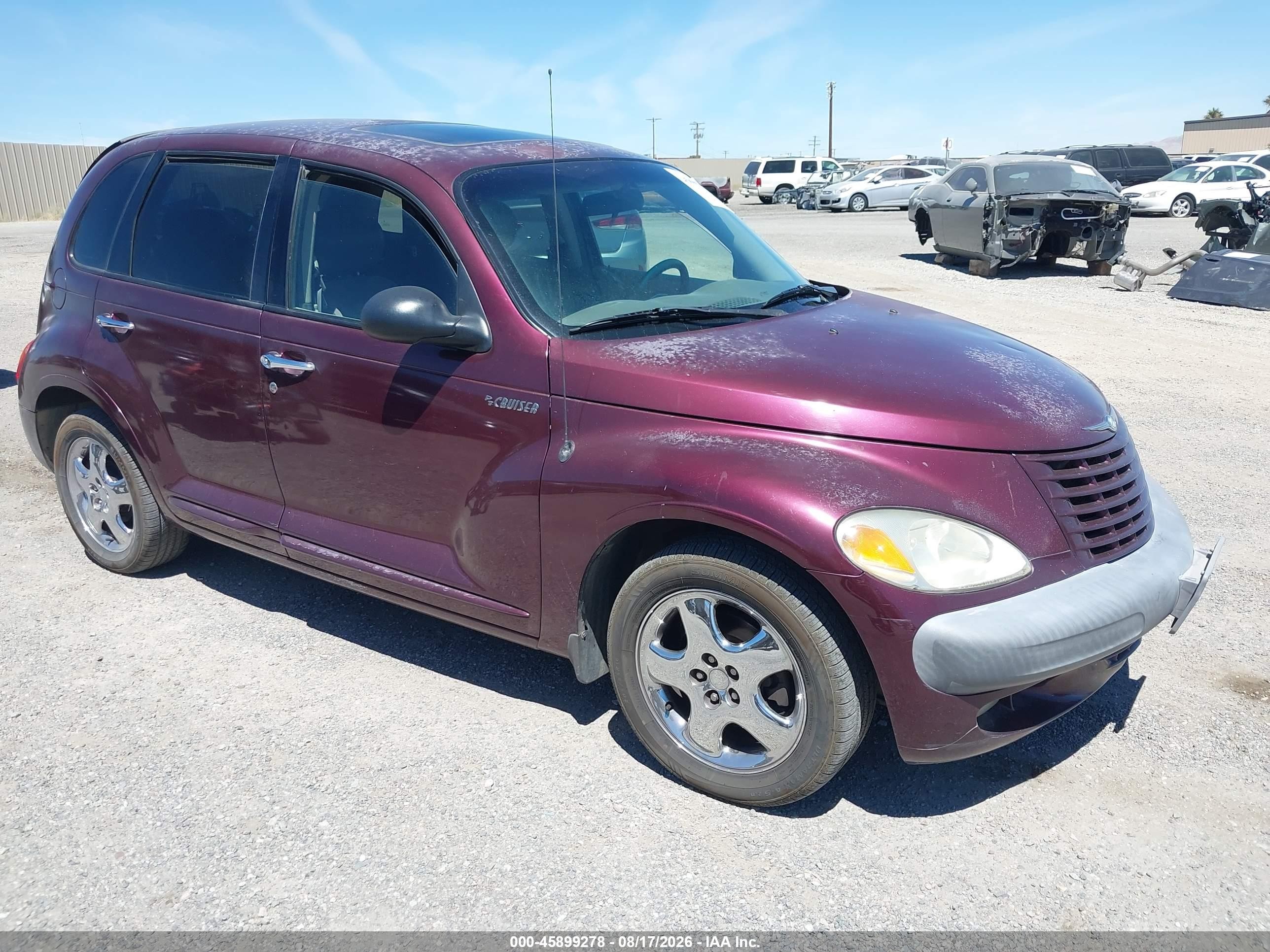 2002 Chrysler Pt Cruiser Limited Burgundy vin: 3C8FY68B02T220514