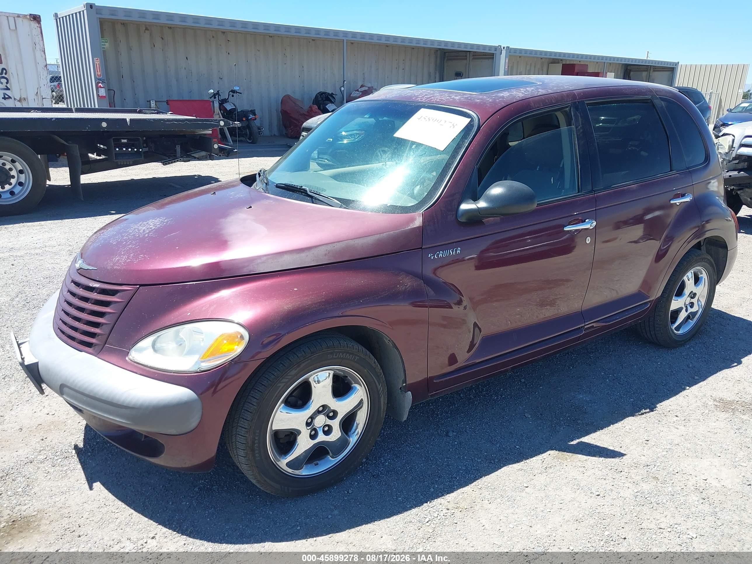 2002 Chrysler Pt Cruiser Limited Burgundy vin: 3C8FY68B02T220514