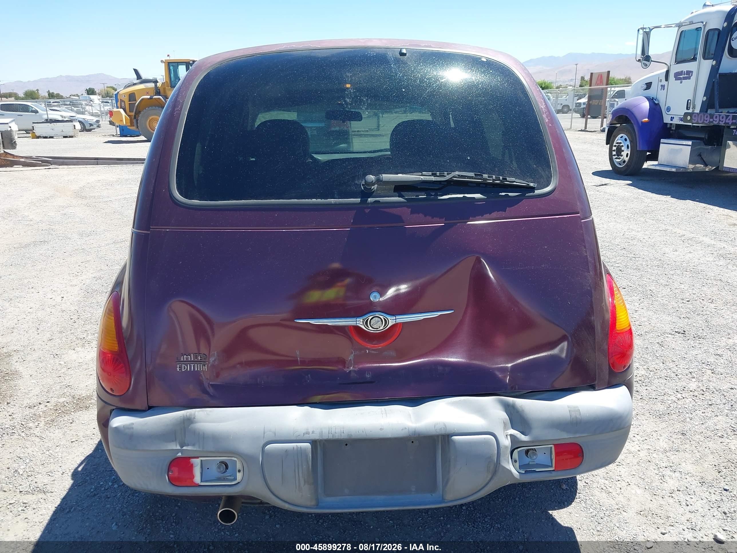 2002 Chrysler Pt Cruiser Limited Burgundy vin: 3C8FY68B02T220514