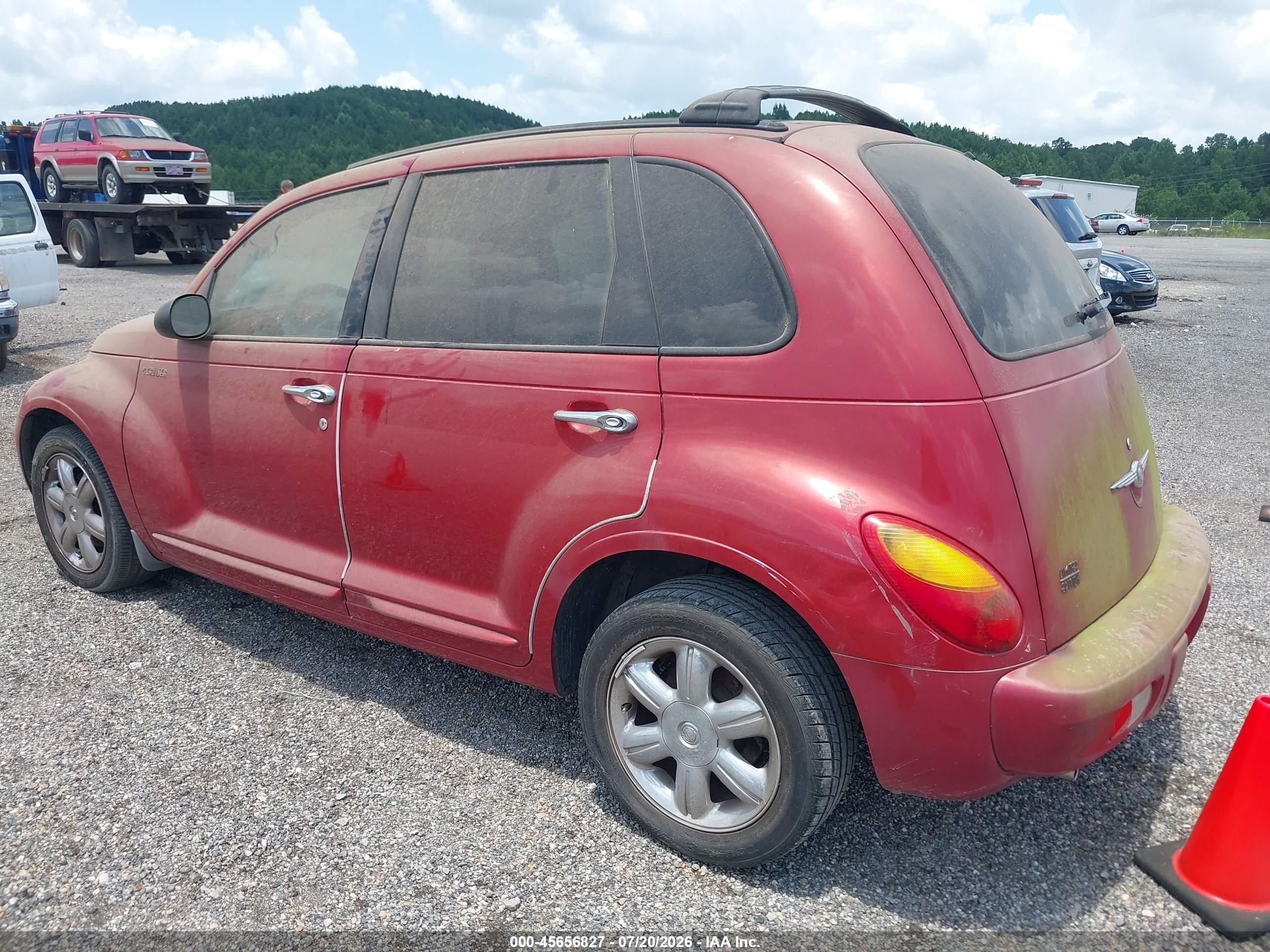 2003 Chrysler Pt Cruiser Limited Red vin: 3C8FY68B03T600888