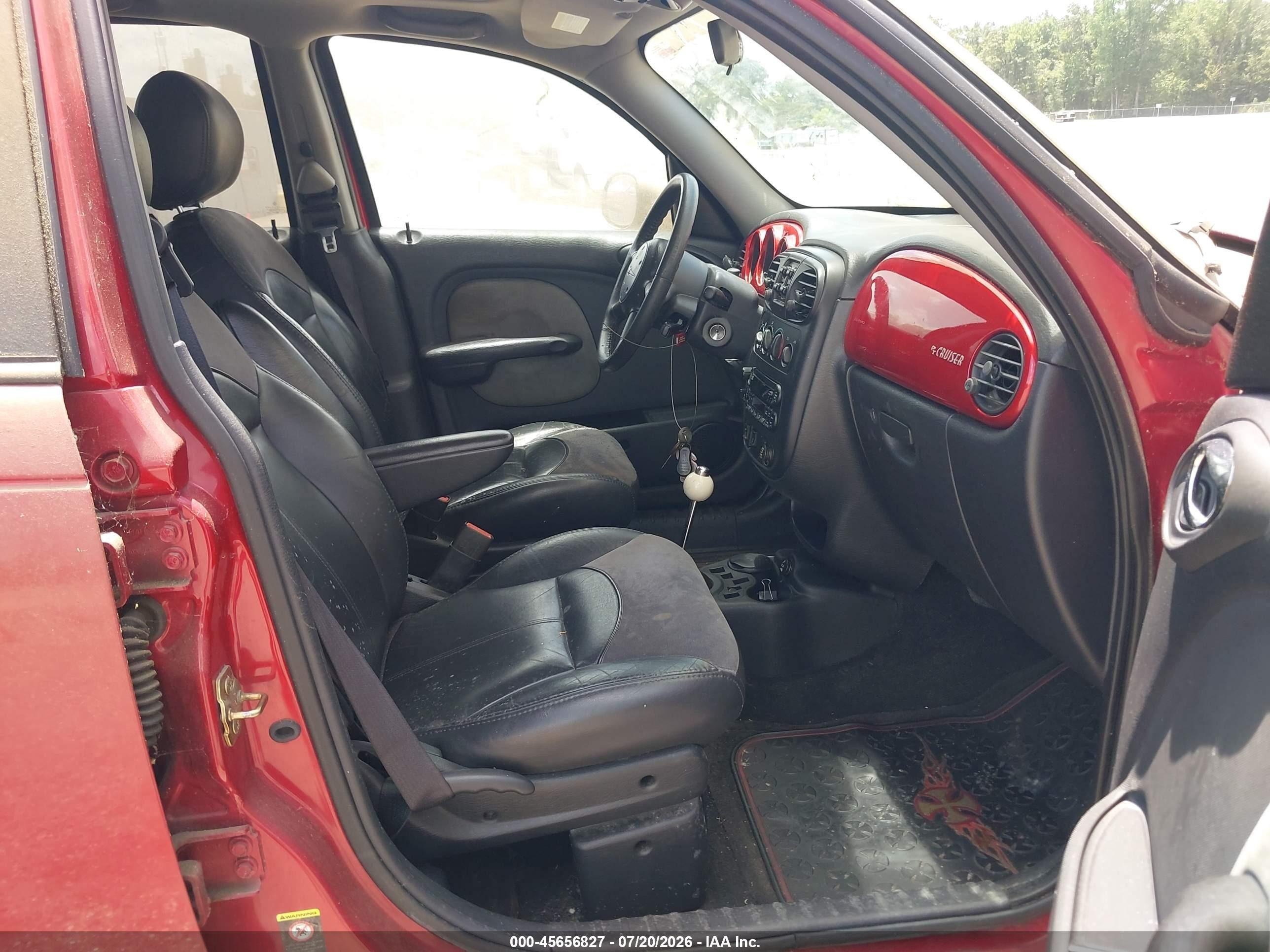 2003 Chrysler Pt Cruiser Limited Red vin: 3C8FY68B03T600888