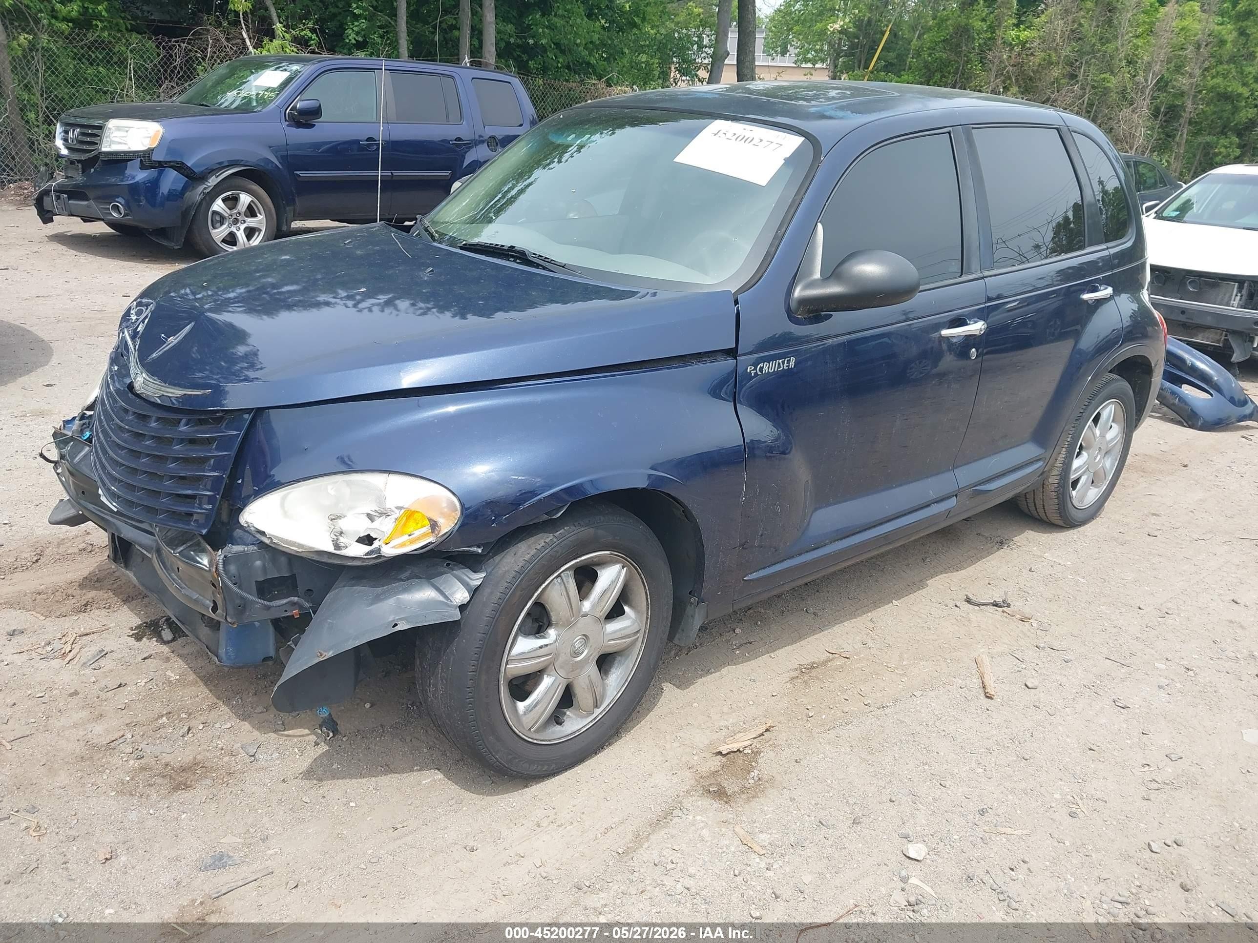 2004 Chrysler Pt Cruiser Limited Blue vin: 3C8FY68B04T354023
