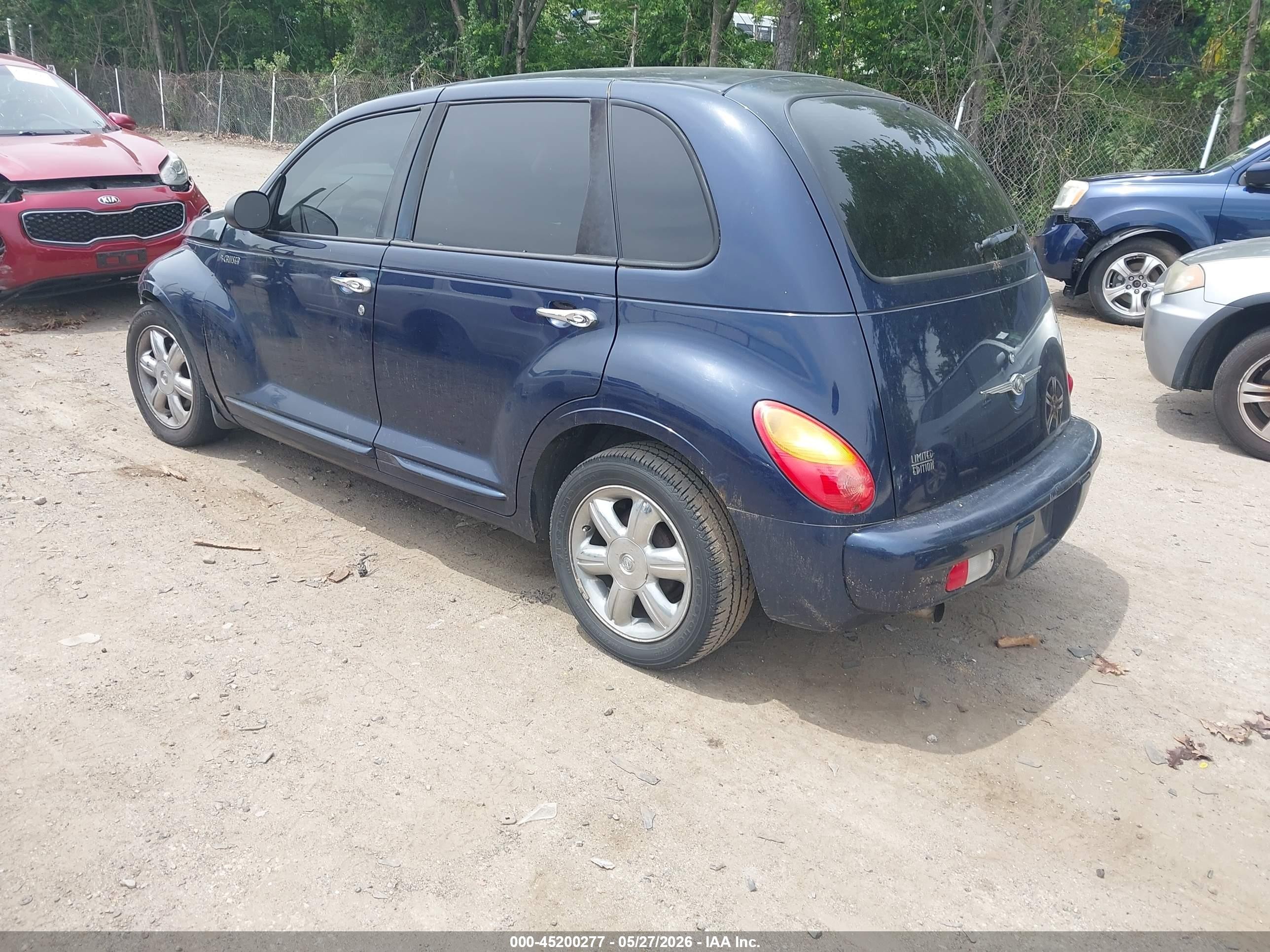 2004 Chrysler Pt Cruiser Limited Blue vin: 3C8FY68B04T354023