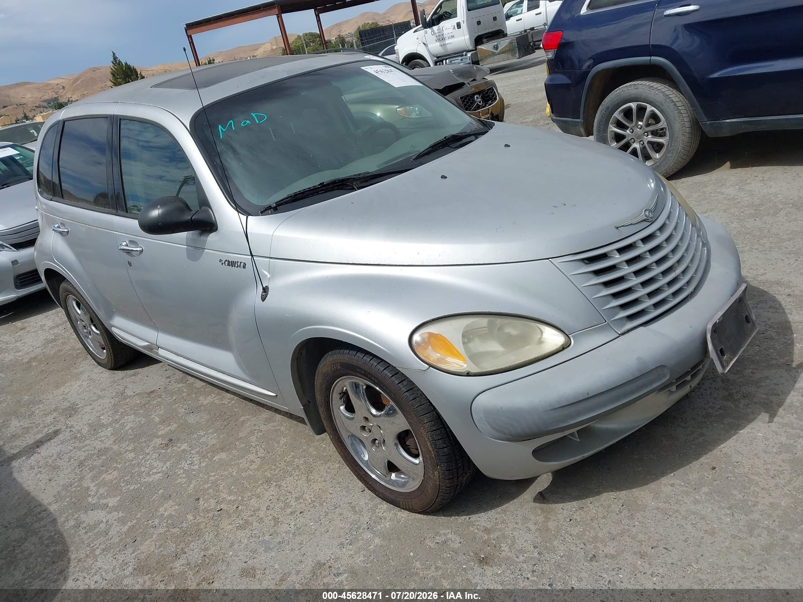 2002 Chrysler Pt Cruiser Limited Silver vin: 3C8FY68B12T218528