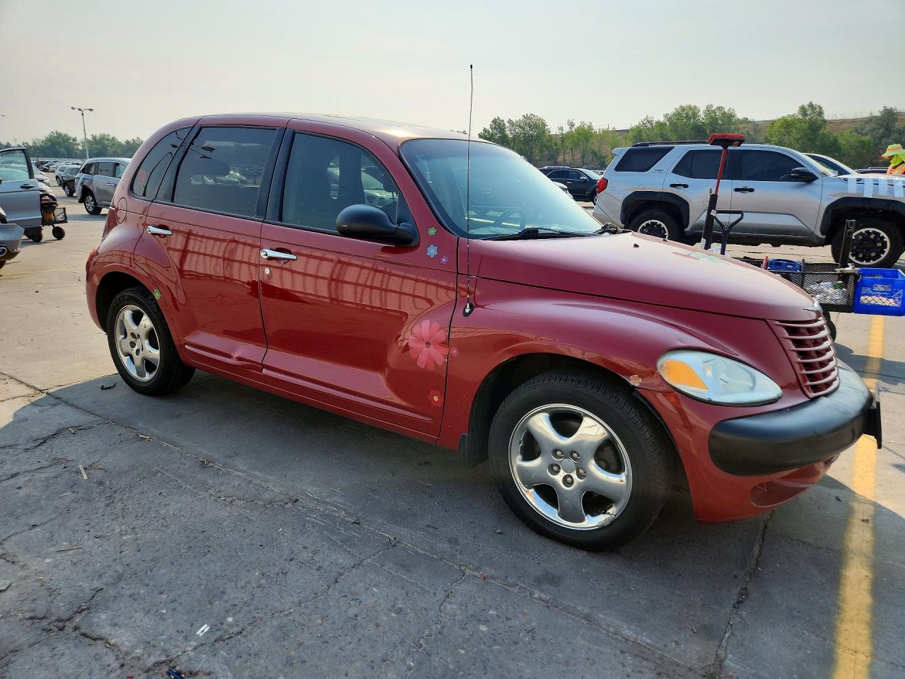 2002 Chrysler Pt Cruiser Limited Red vin: 3C8FY68B12T218691