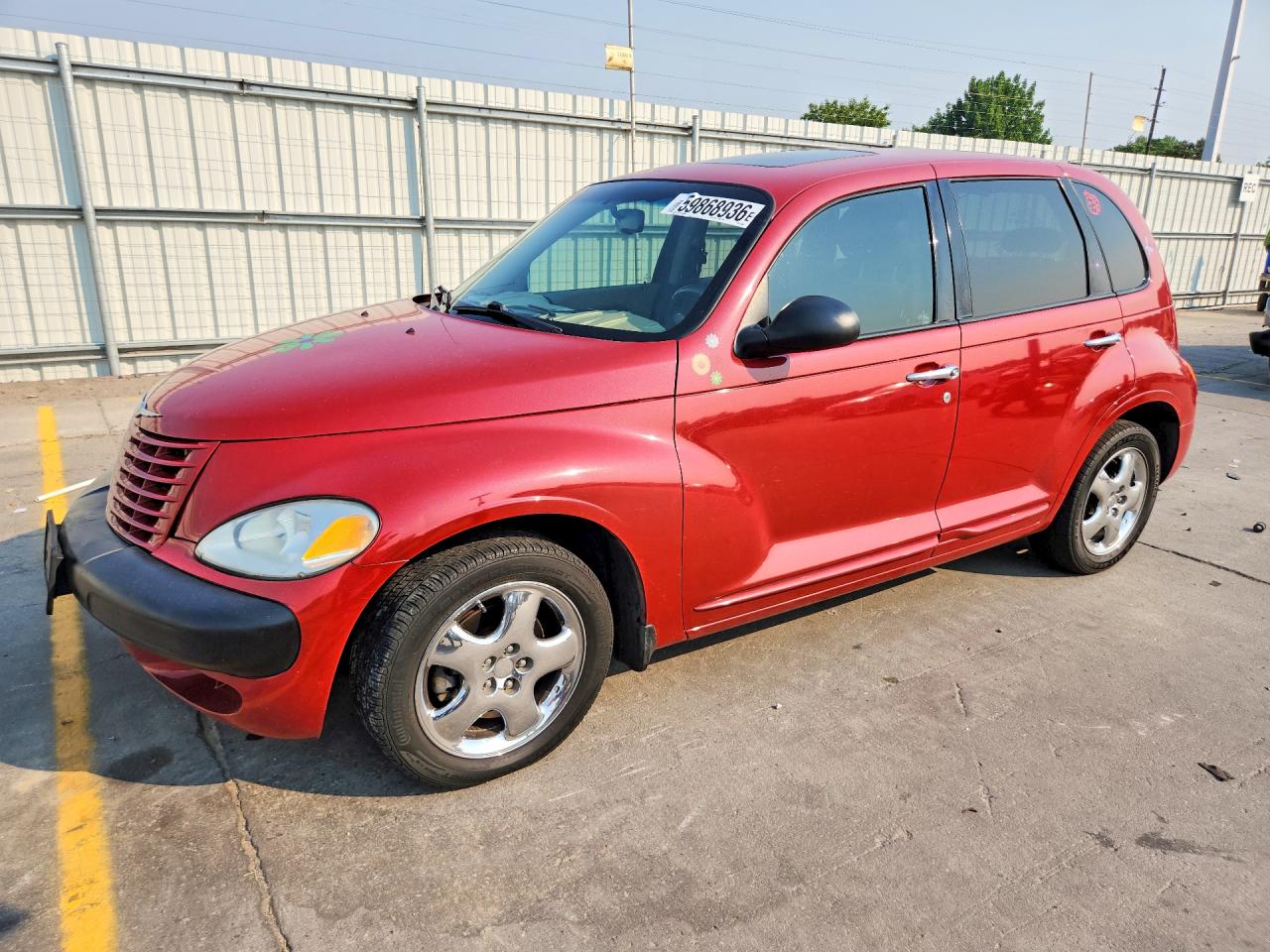 2002 Chrysler Pt Cruiser Limited Red vin: 3C8FY68B12T218691
