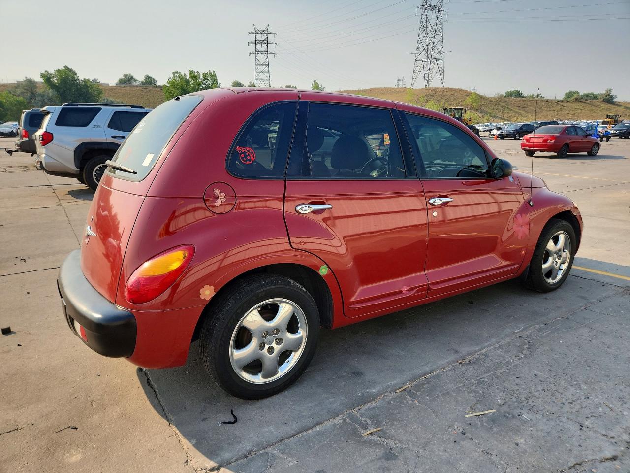 2002 Chrysler Pt Cruiser Limited Red vin: 3C8FY68B12T218691