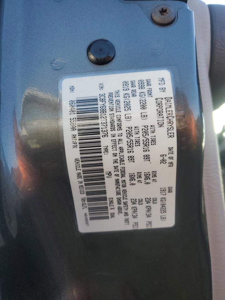 2002 Chrysler Pt Cruiser Limited Gray vin: 3C8FY68B12T371376