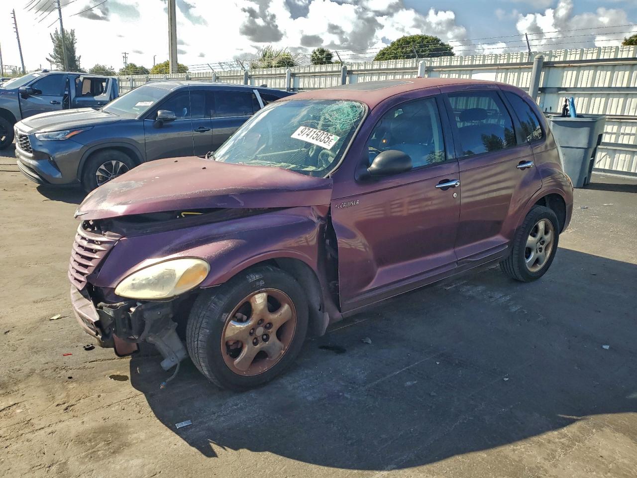 2002 Chrysler Pt Cruiser Limited Purple vin: 3C8FY68B22T254437