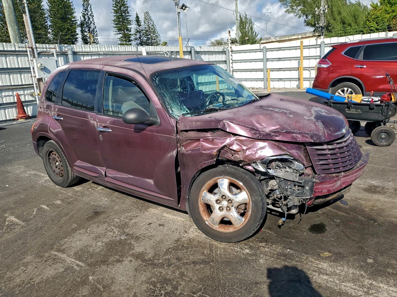 2002 Chrysler Pt Cruiser Limited Purple vin: 3C8FY68B22T254437