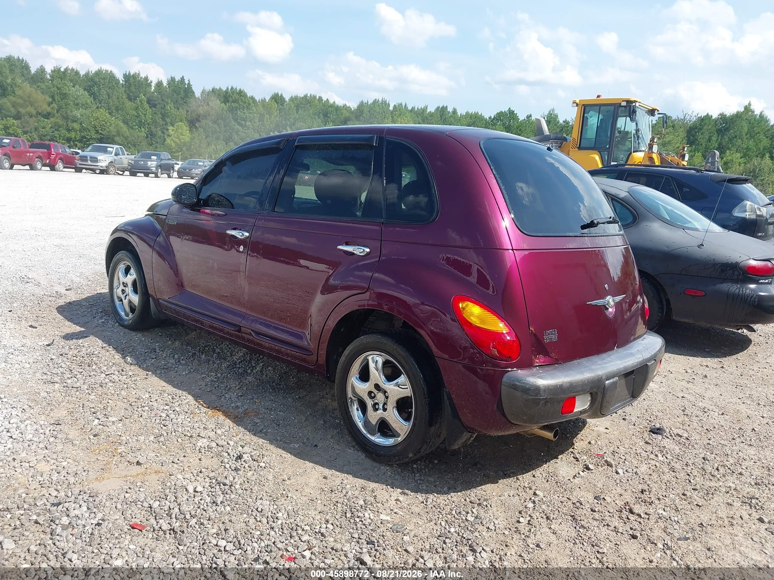 2002 Chrysler Pt Cruiser Limited Burgundy vin: 3C8FY68B22T280620