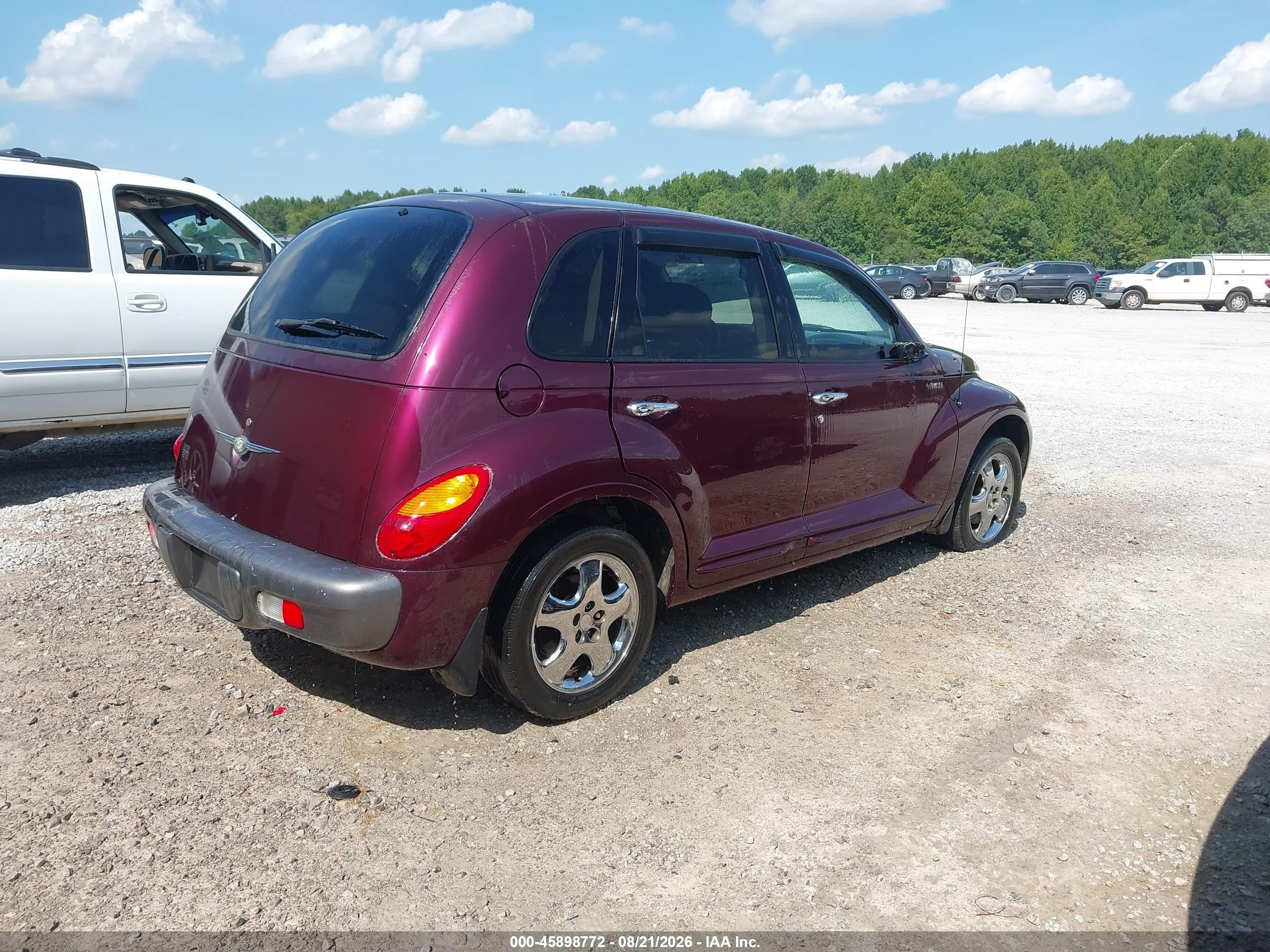 2002 Chrysler Pt Cruiser Limited Burgundy vin: 3C8FY68B22T280620