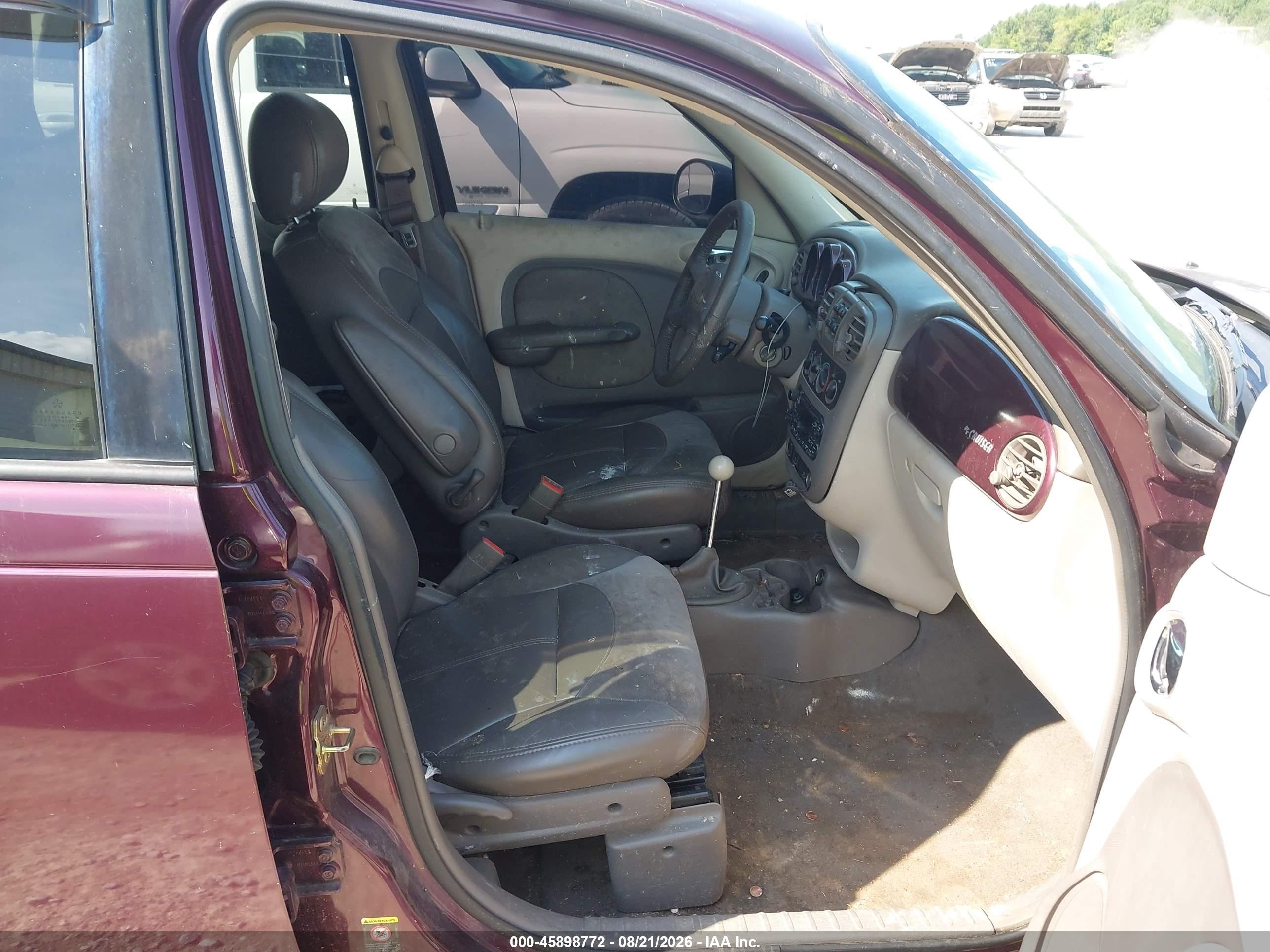 2002 Chrysler Pt Cruiser Limited Burgundy vin: 3C8FY68B22T280620