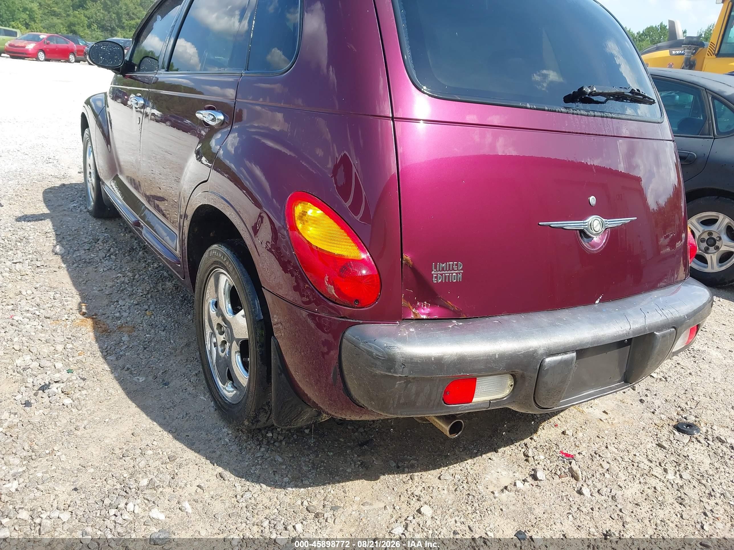 2002 Chrysler Pt Cruiser Limited Burgundy vin: 3C8FY68B22T280620