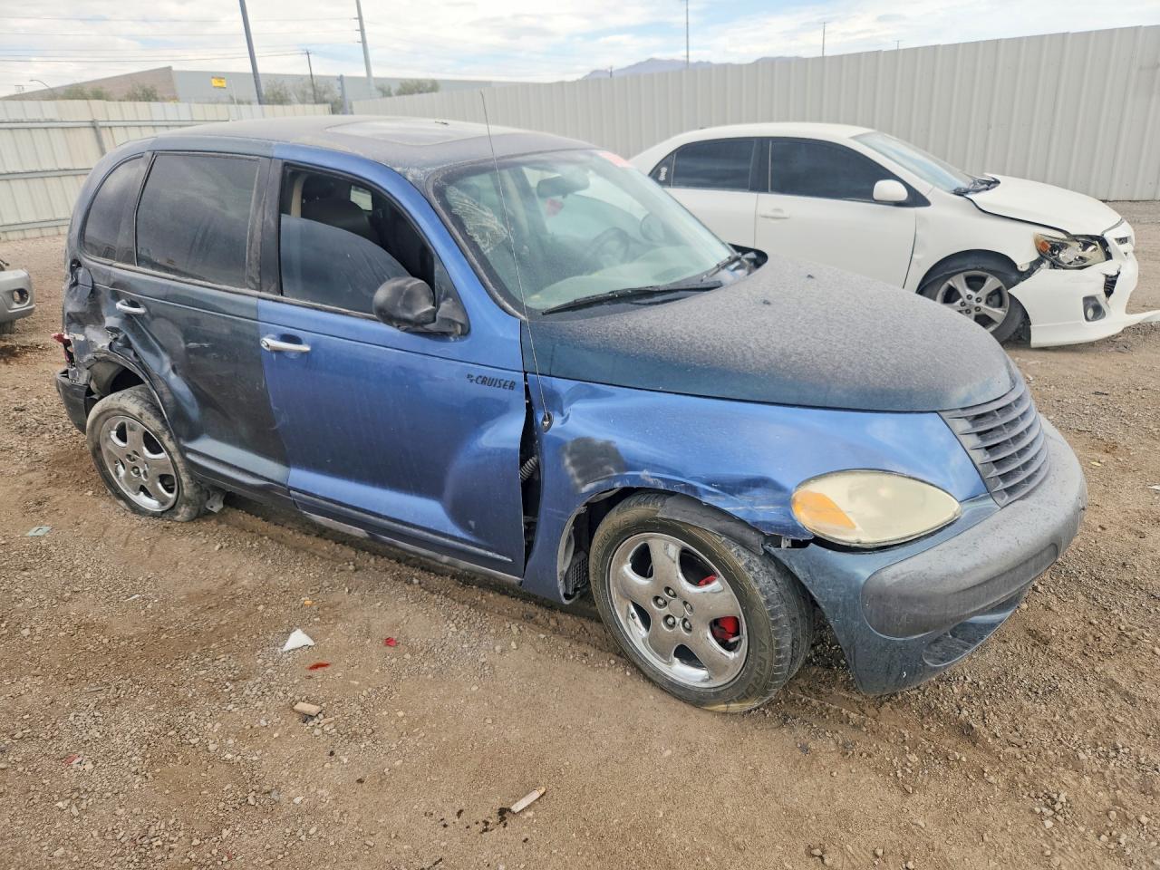 2002 Chrysler Pt Cruiser Limited Blue vin: 3C8FY68B22T304589